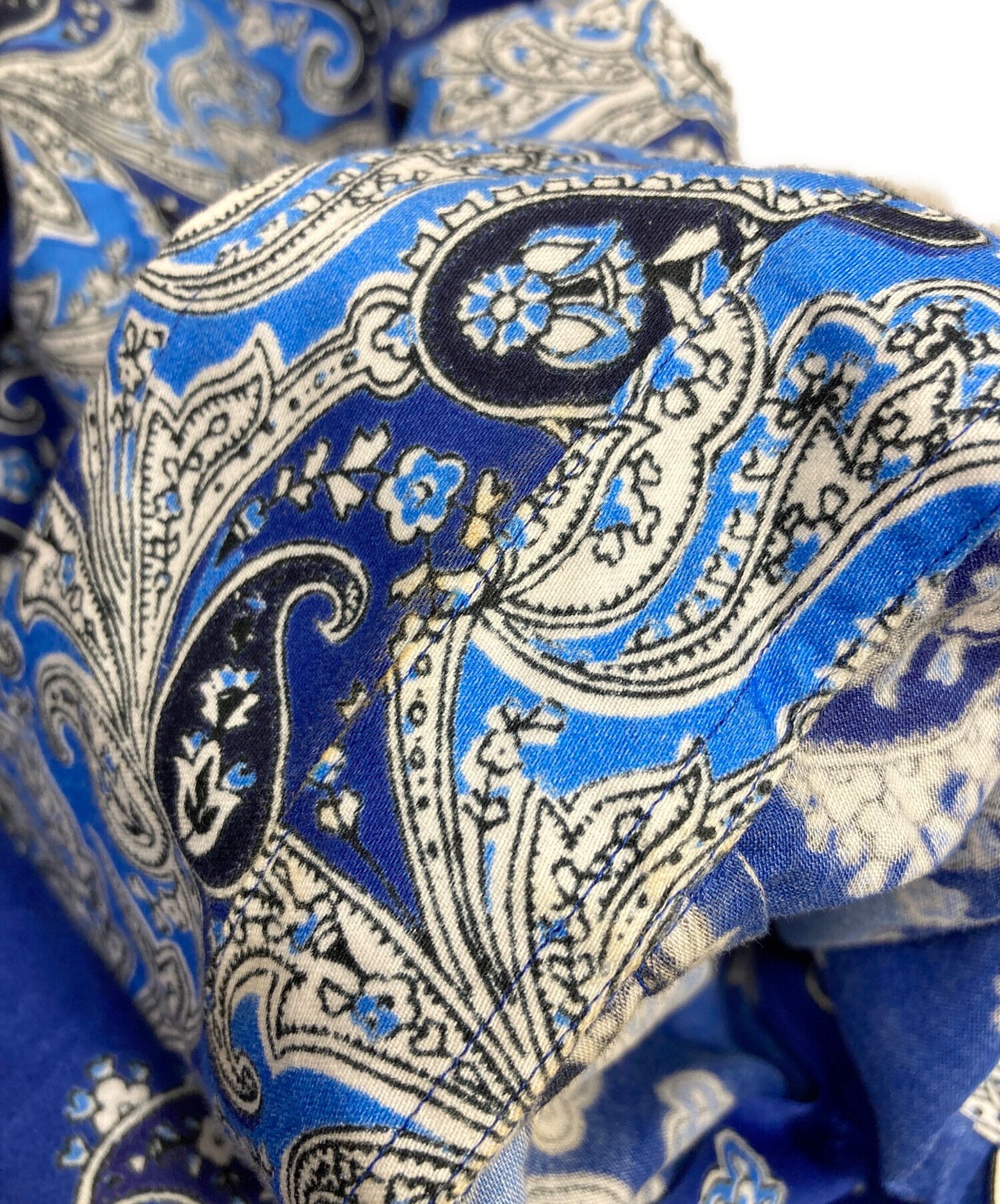 中古・古着通販】ETRO (エトロ) 柄シャツ ブルー サイズ:S｜ブランド