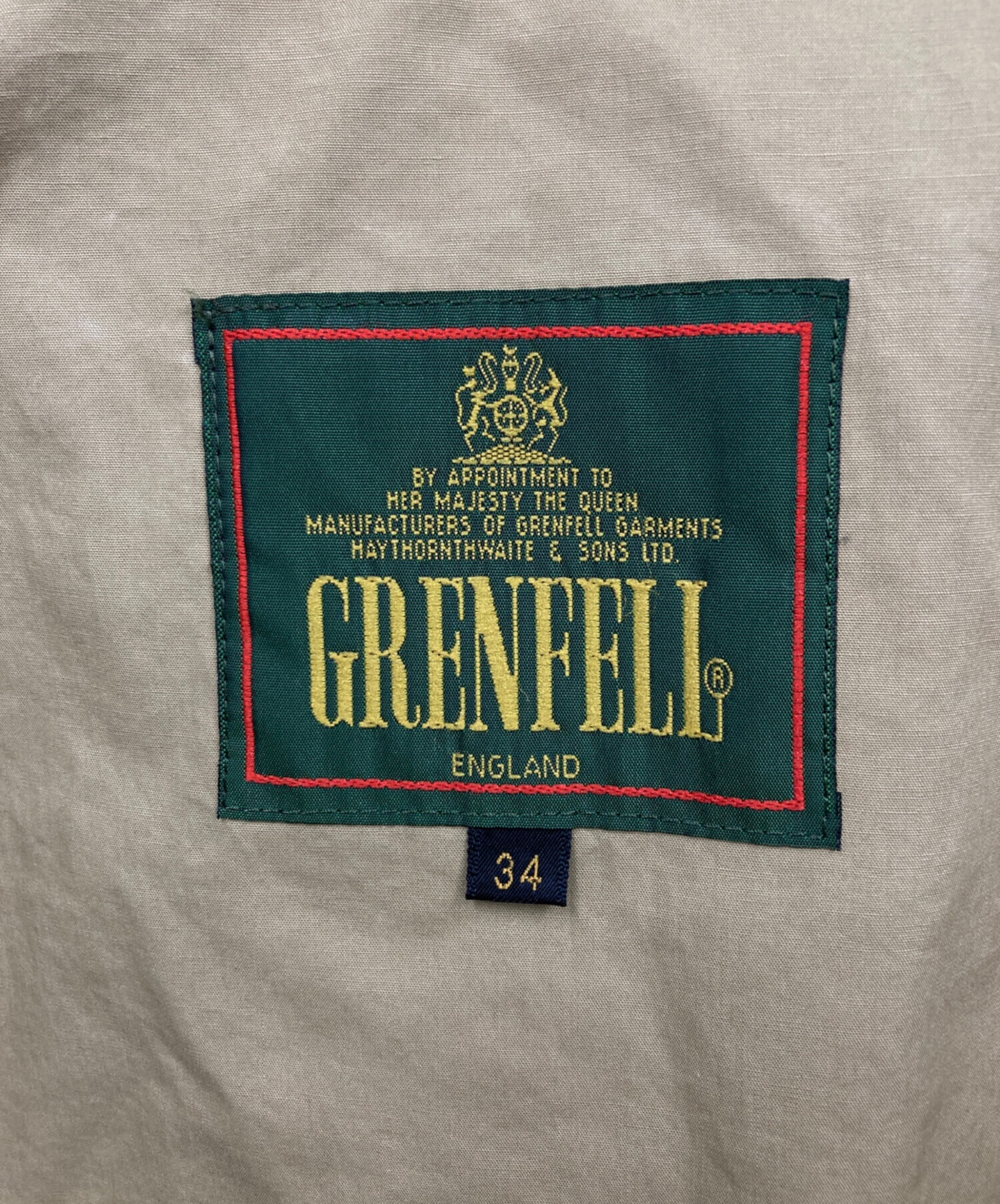 中古・古着通販】GRENFELL (グレンフェル) トレンチコート カーキ