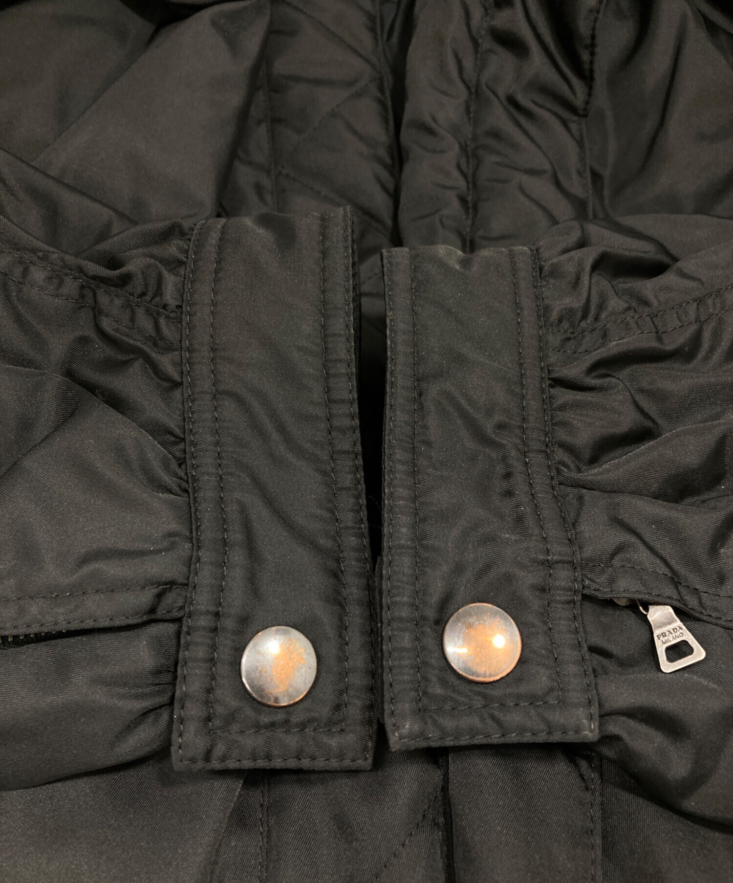 PRADA ナイロンジャケット ブラック 44 メンズ 専用 PRADA ブラックナイロンジャケット 44