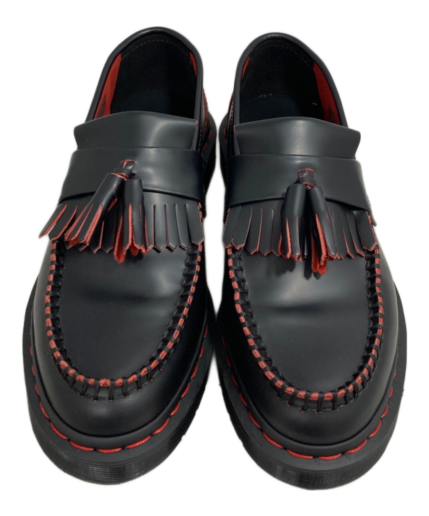 Dr. Martens タッセルローファー ブラック UK7 ドクターマーチン 中古・古着通販】Dr.Martens (ドクターマーチン) ADRIAN レッド