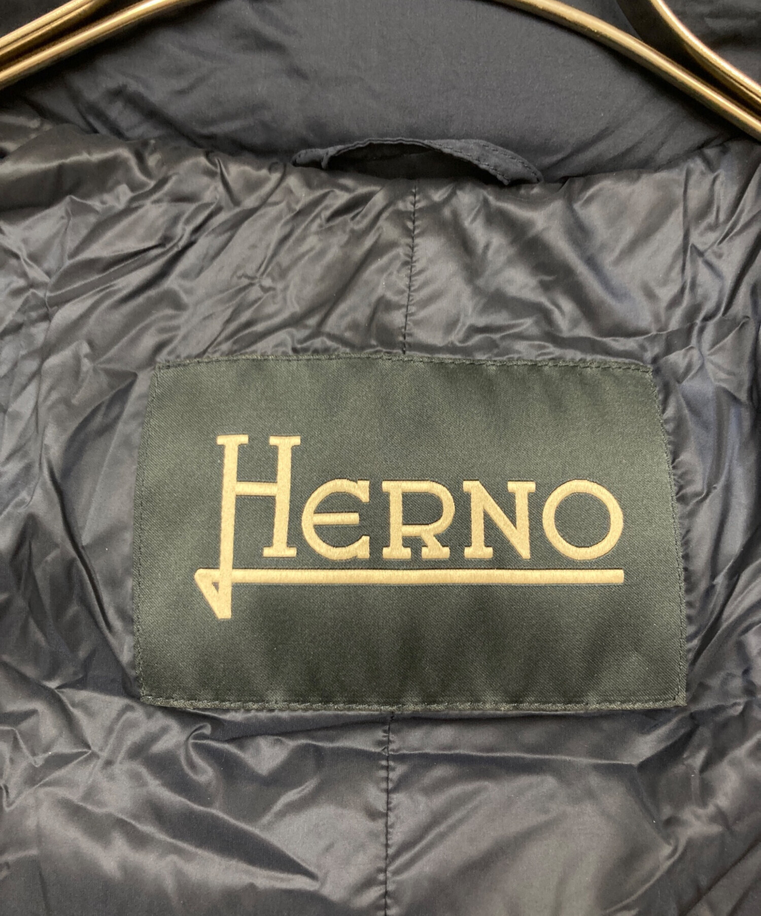 中古・古着通販】HERNO (ヘルノ) ダウンジャケット ネイビー サイズ:48