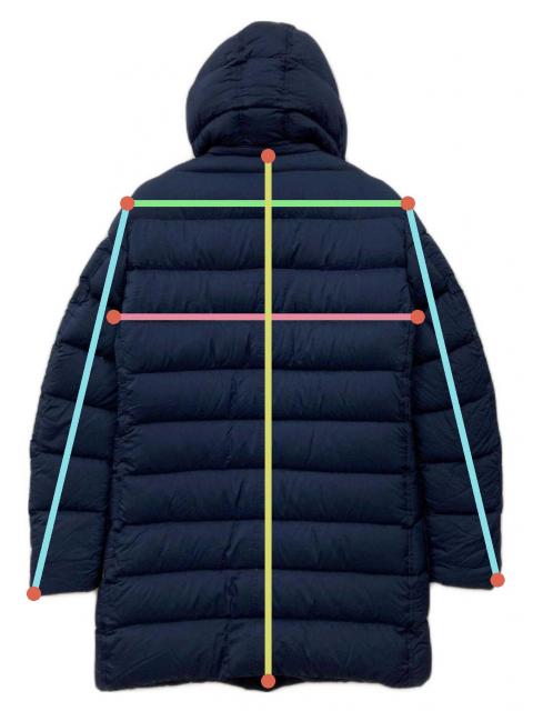 中古・古着通販】HERNO (ヘルノ) ダウンジャケット ネイビー サイズ:48