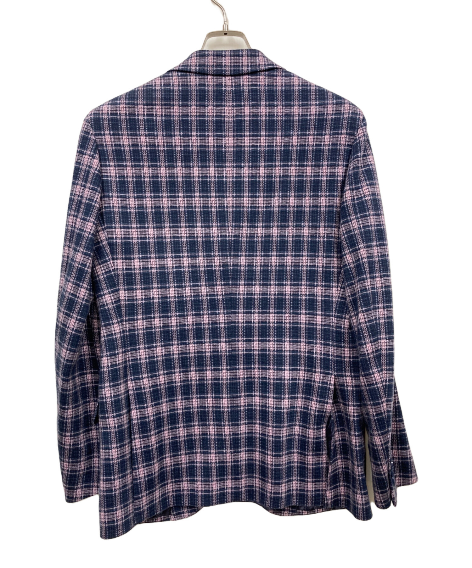中古・古着通販】ETRO (エトロ) チェック柄 スーツ パープル サイズ