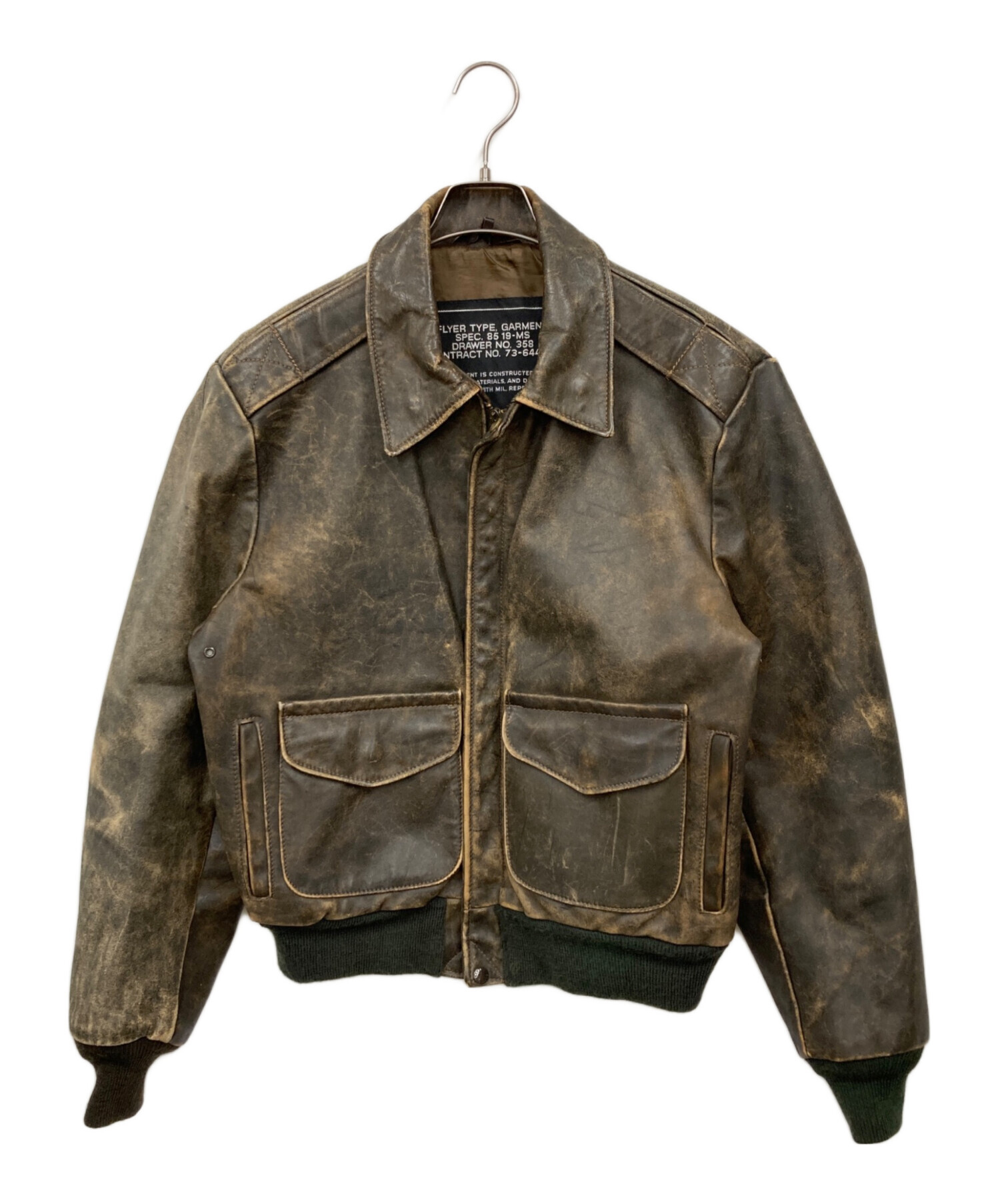 中古・古着通販】Schott (ショット) レザージャケット ブラウン サイズ