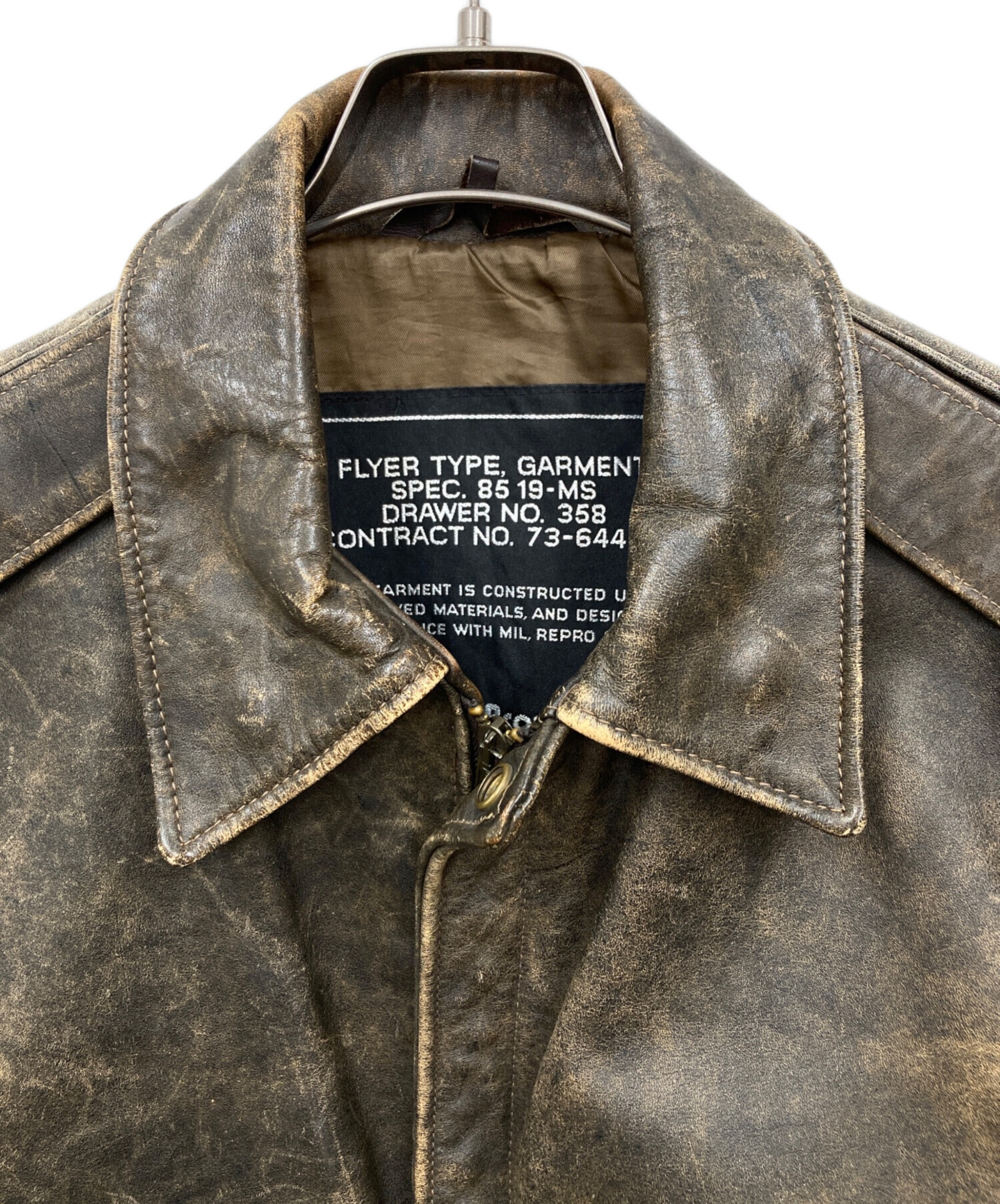中古・古着通販】Schott (ショット) レザージャケット ブラウン サイズ