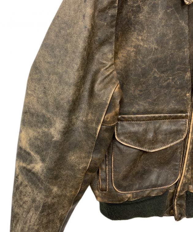 中古・古着通販】Schott (ショット) レザージャケット ブラウン サイズ