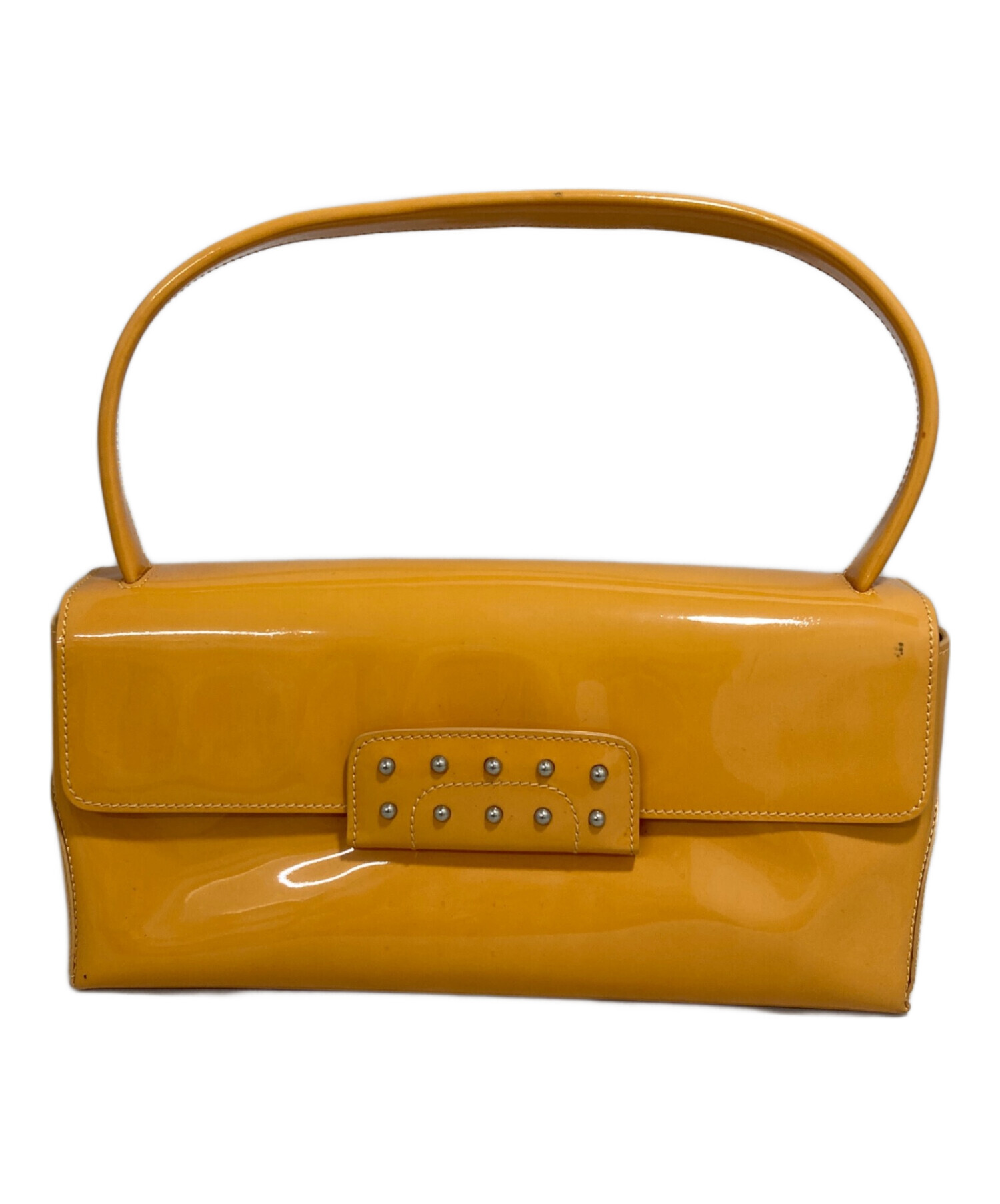 TOD'S イエロー ショルダーバッグ 保存袋付き 中古・古着通販】TOD'S (トッズ) ワンショルダーバッグ イエロー