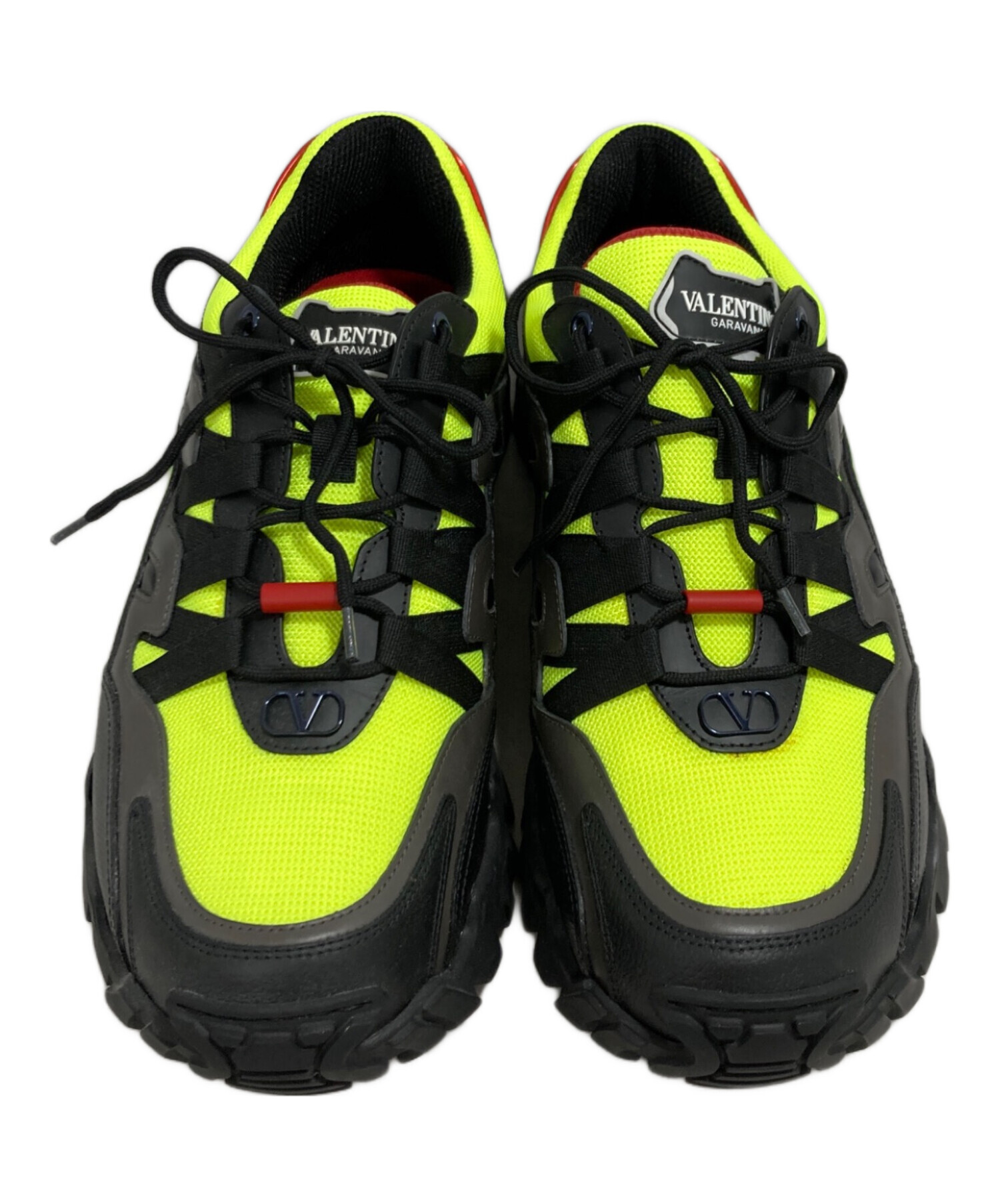 RED valentino ブラックメッシュ スニーカー 中古・古着通販】VALENTINO (ヴァレンティノ) クライマーズ レザー