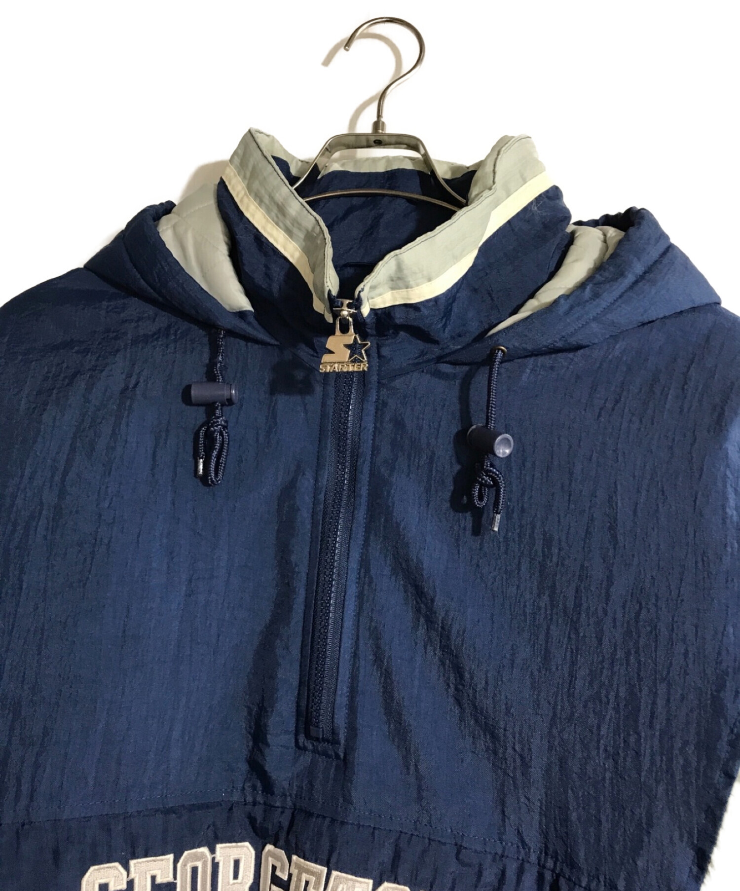 中古・古着通販】STARTER (スターター) アノラックパーカー ネイビー