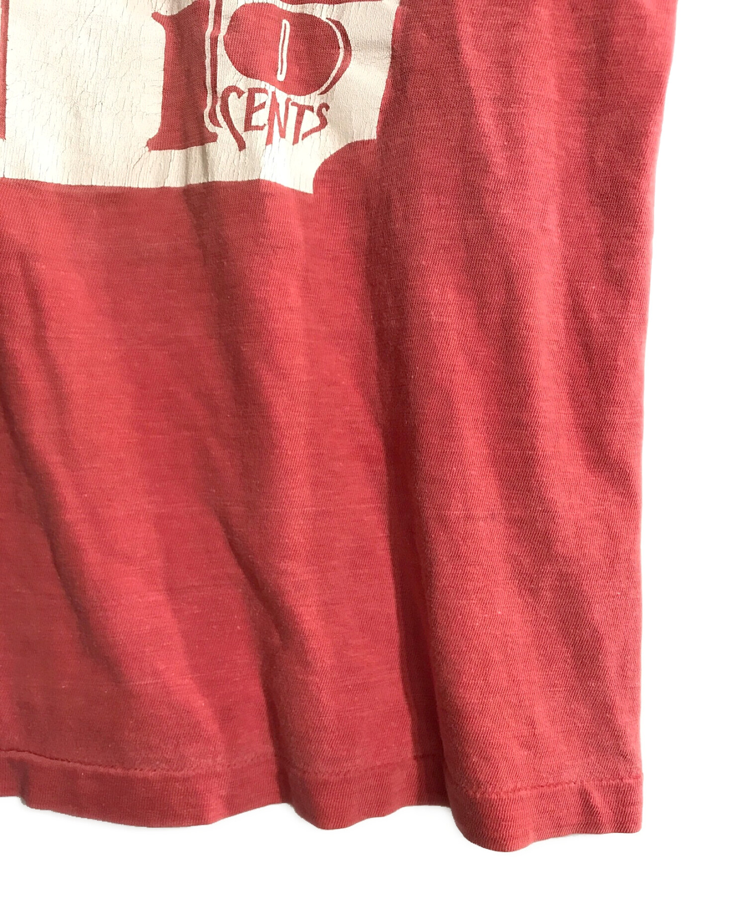 中古・古着通販】Champion (チャンピオン) 70sプリントTシャツ ピンク