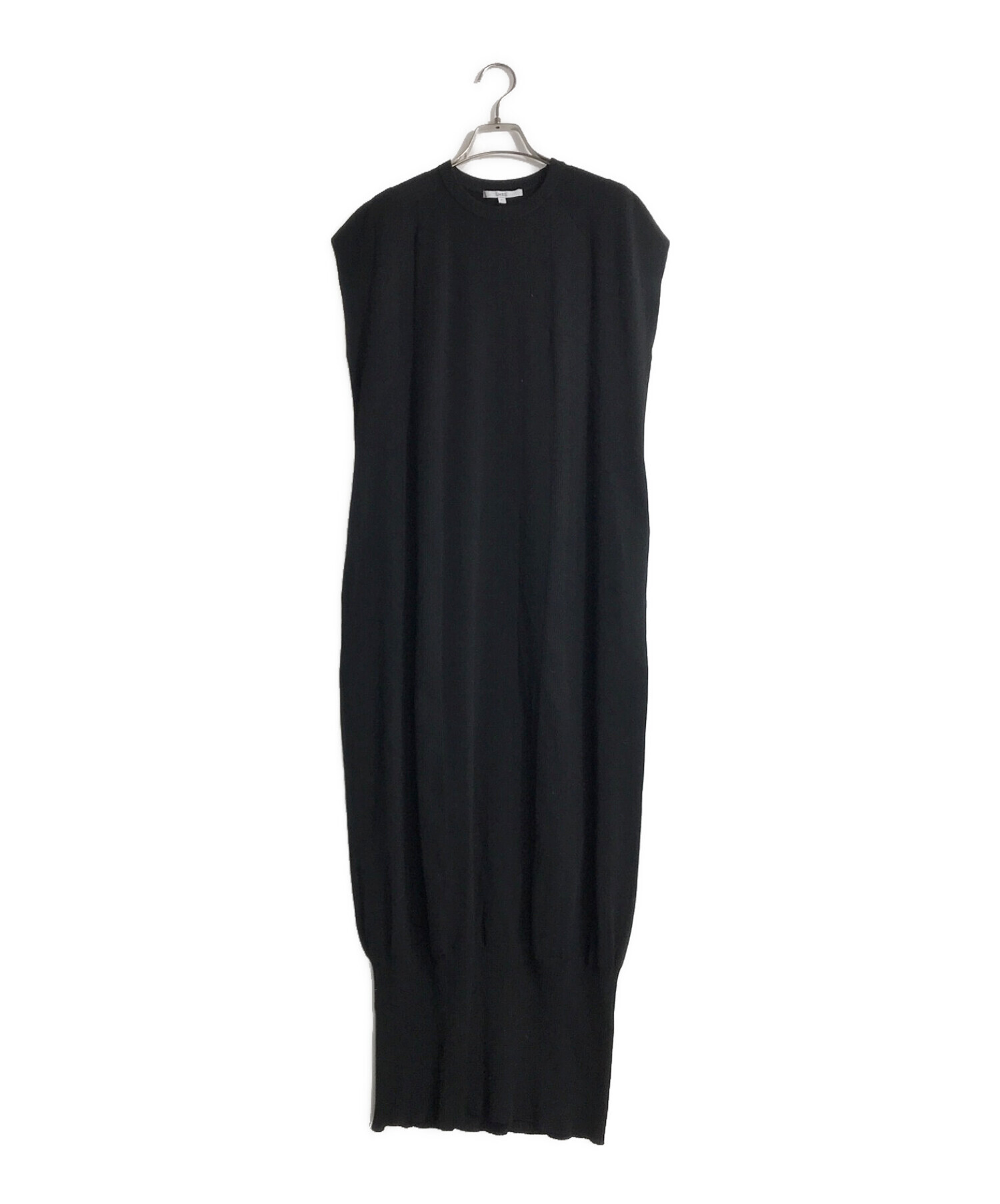 UN3D. ベーシックコクーンニットワンピース ブラック
