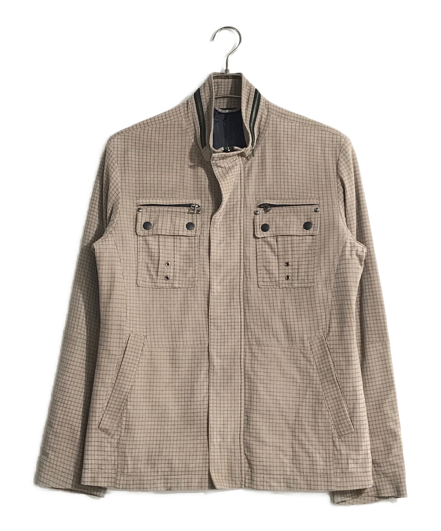 中古・古着通販】Barassi (バラシ) ラムレザージャケット ブラウン