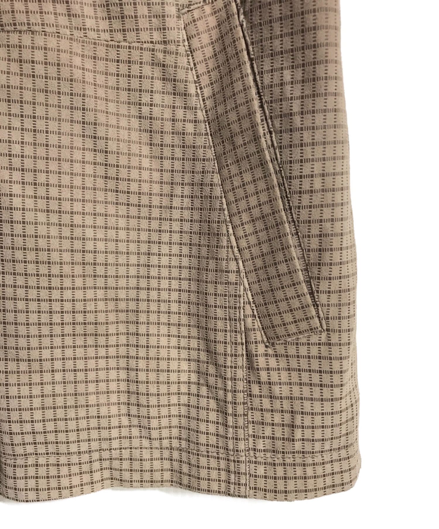 中古・古着通販】Barassi (バラシ) ラムレザージャケット ブラウン