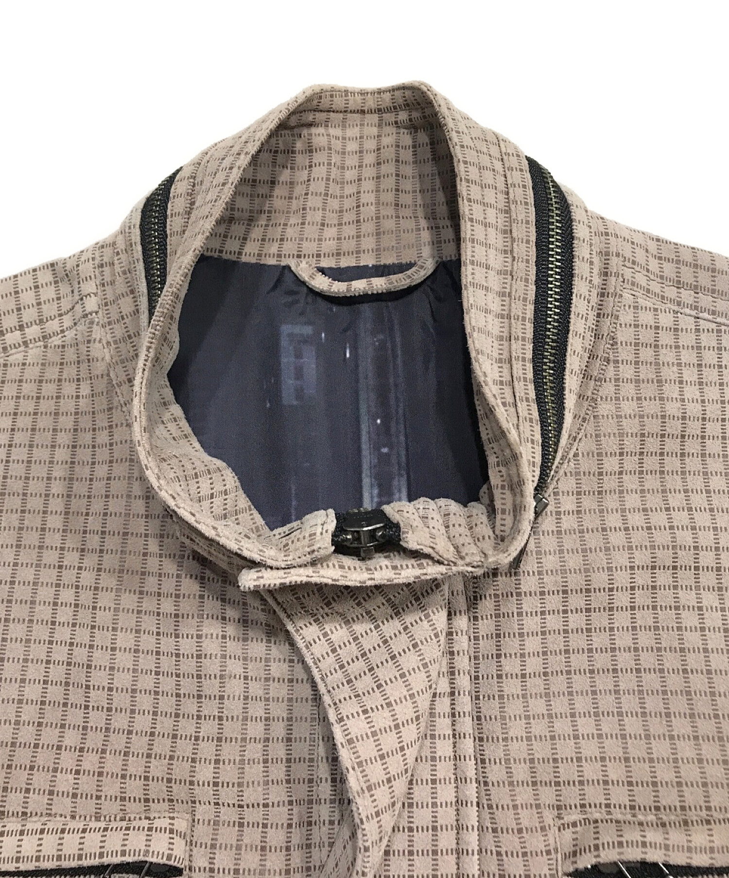 中古・古着通販】Barassi (バラシ) ラムレザージャケット ブラウン