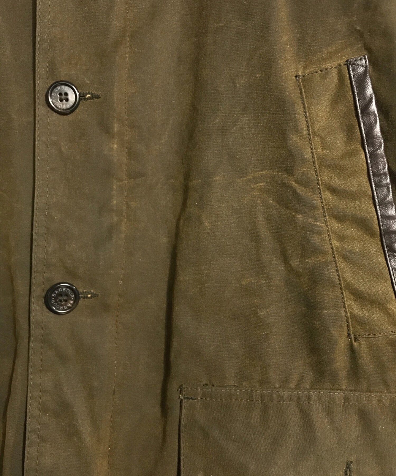 売り尽くし！【美品】Barbourカーキ色　34サイズ 中古・古着通販】Barbour (バブアー) TRANSPORT(トランスポート