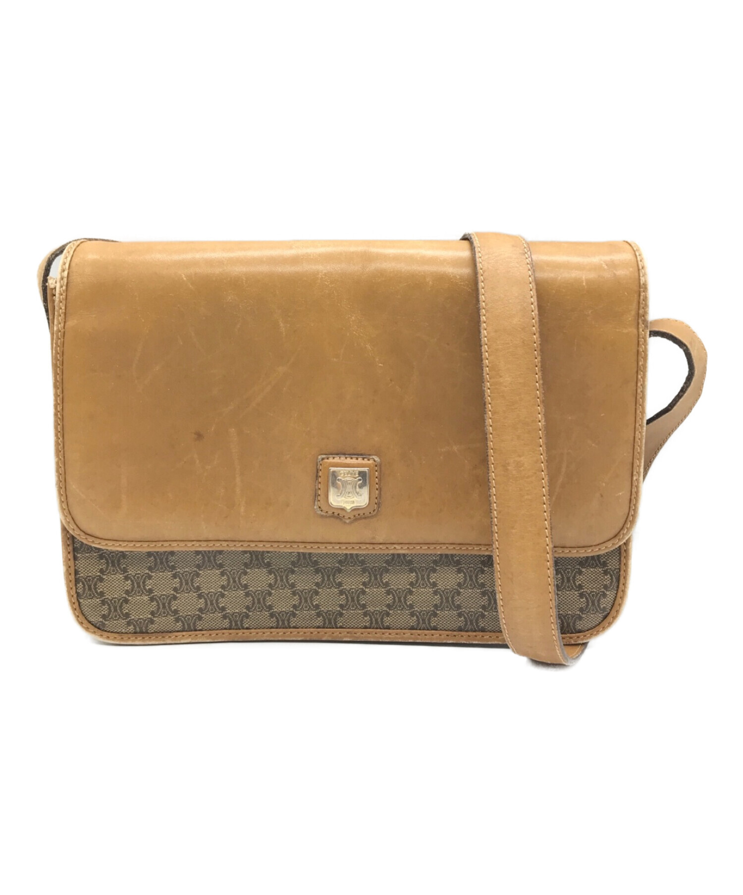 中古・古着通販】OLD CELINE (セリーヌ) マカダムフラップショルダー 