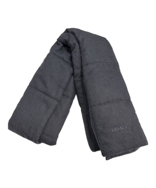CHANEL グレー ブラック マフラー CHANEL ファー マフラー グレー ブラック - メルカリ