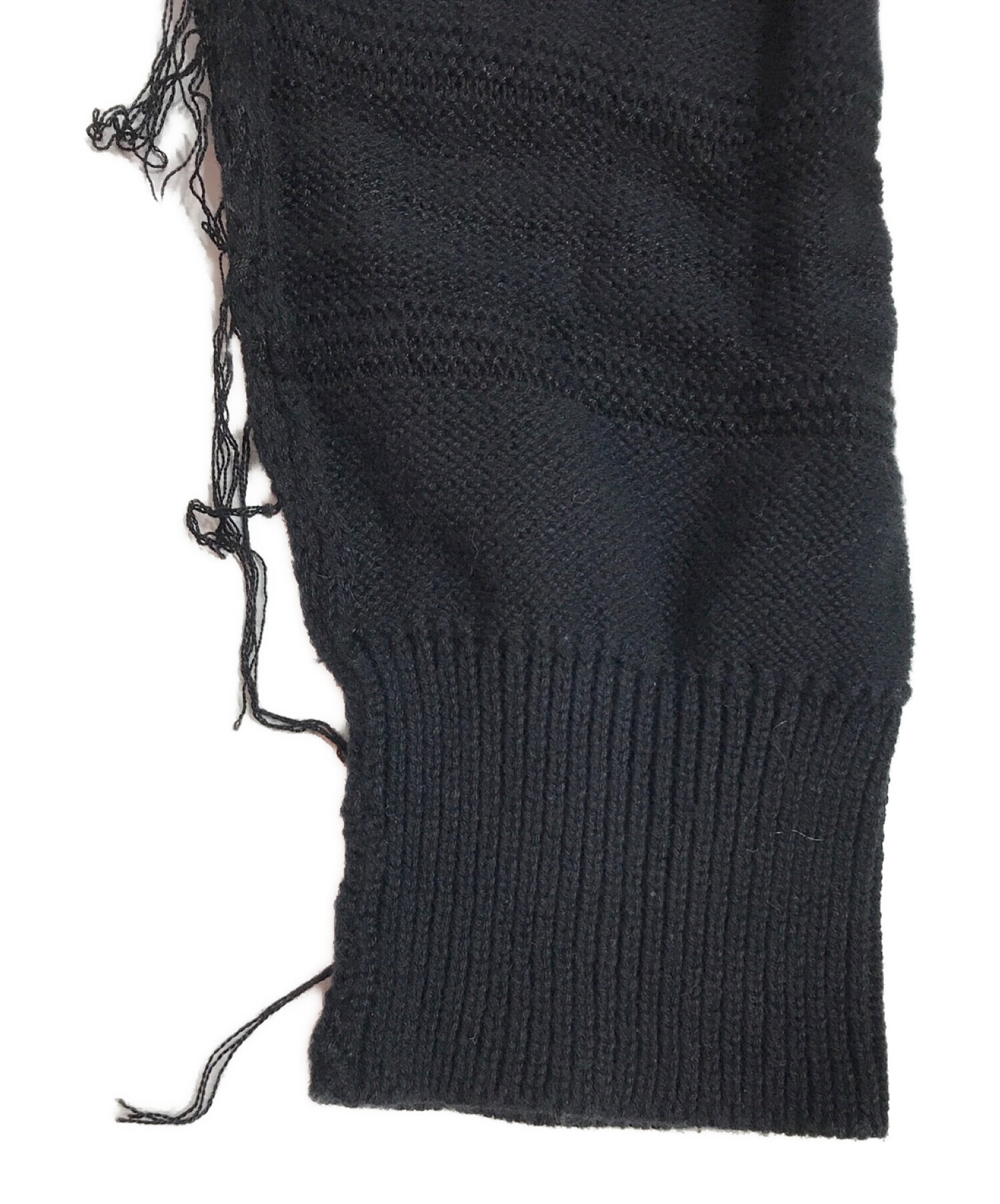 中古・古着通販】UNUSED (アンユーズド) ニットカーディガン ブラック