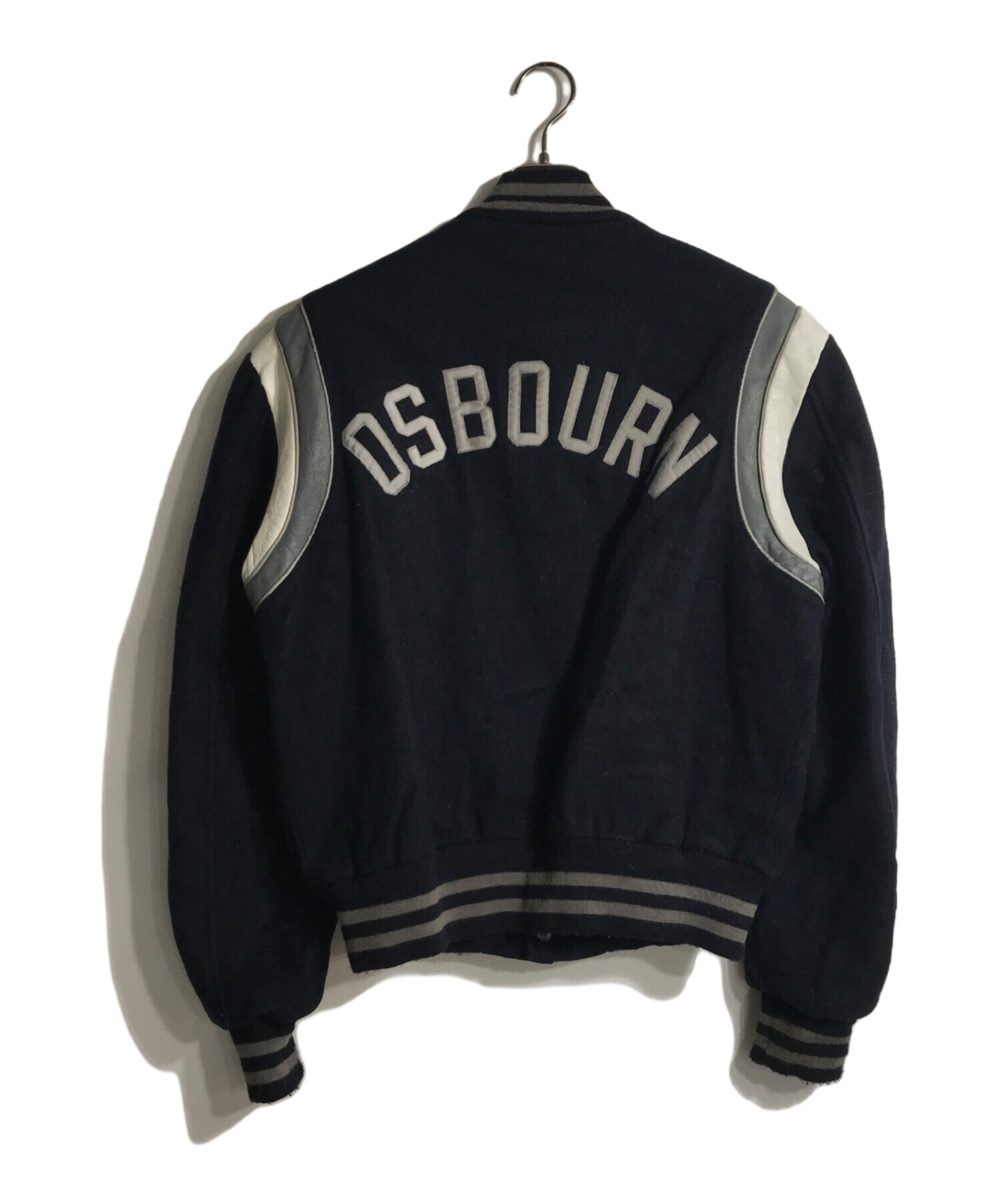 中古・古着通販】DEERFOOT (ディアフット) レザー切替ウールスタジャン 