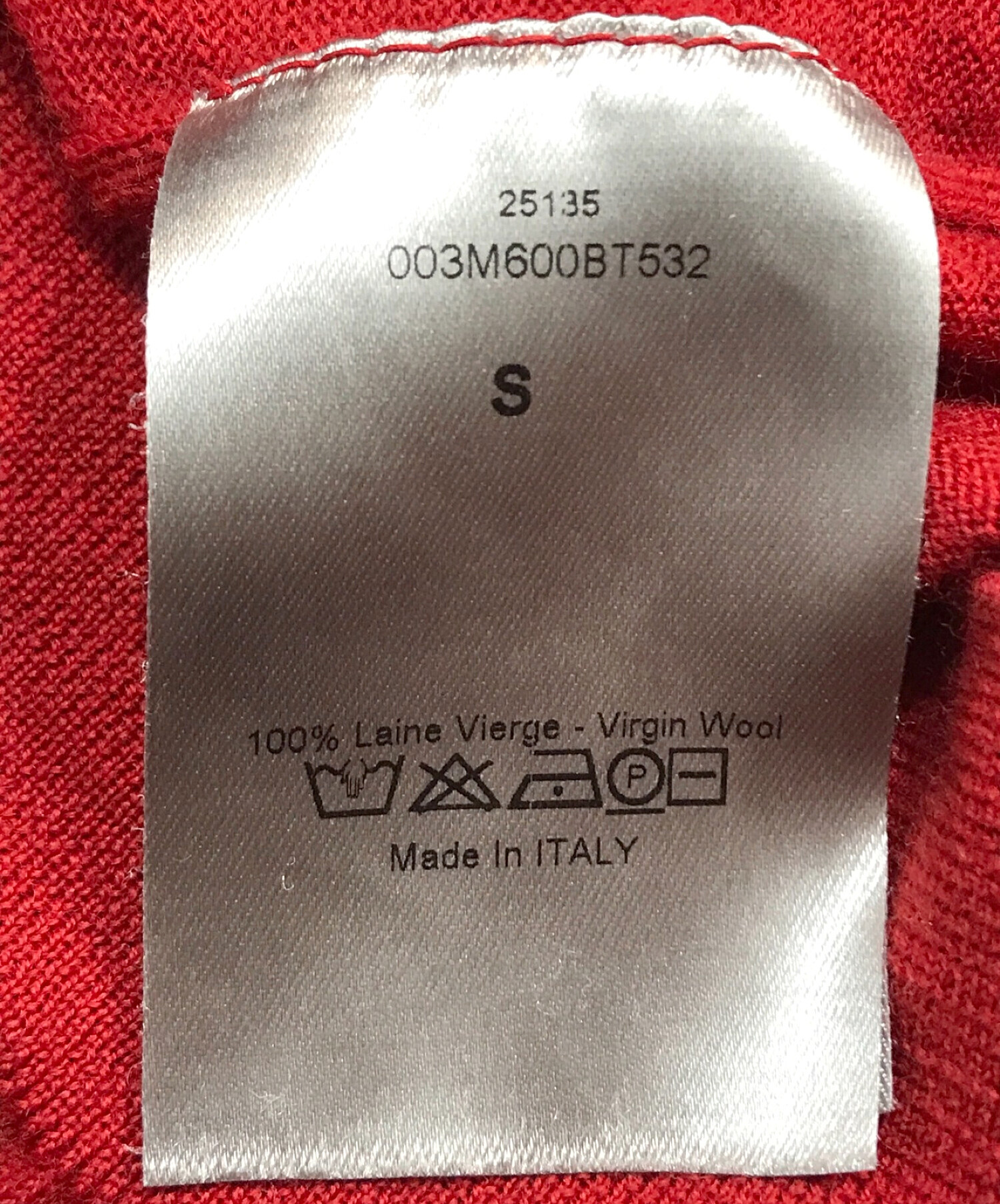 中古・古着通販】DIOR HOMME (ディオール オム) BEE刺繍Vネック