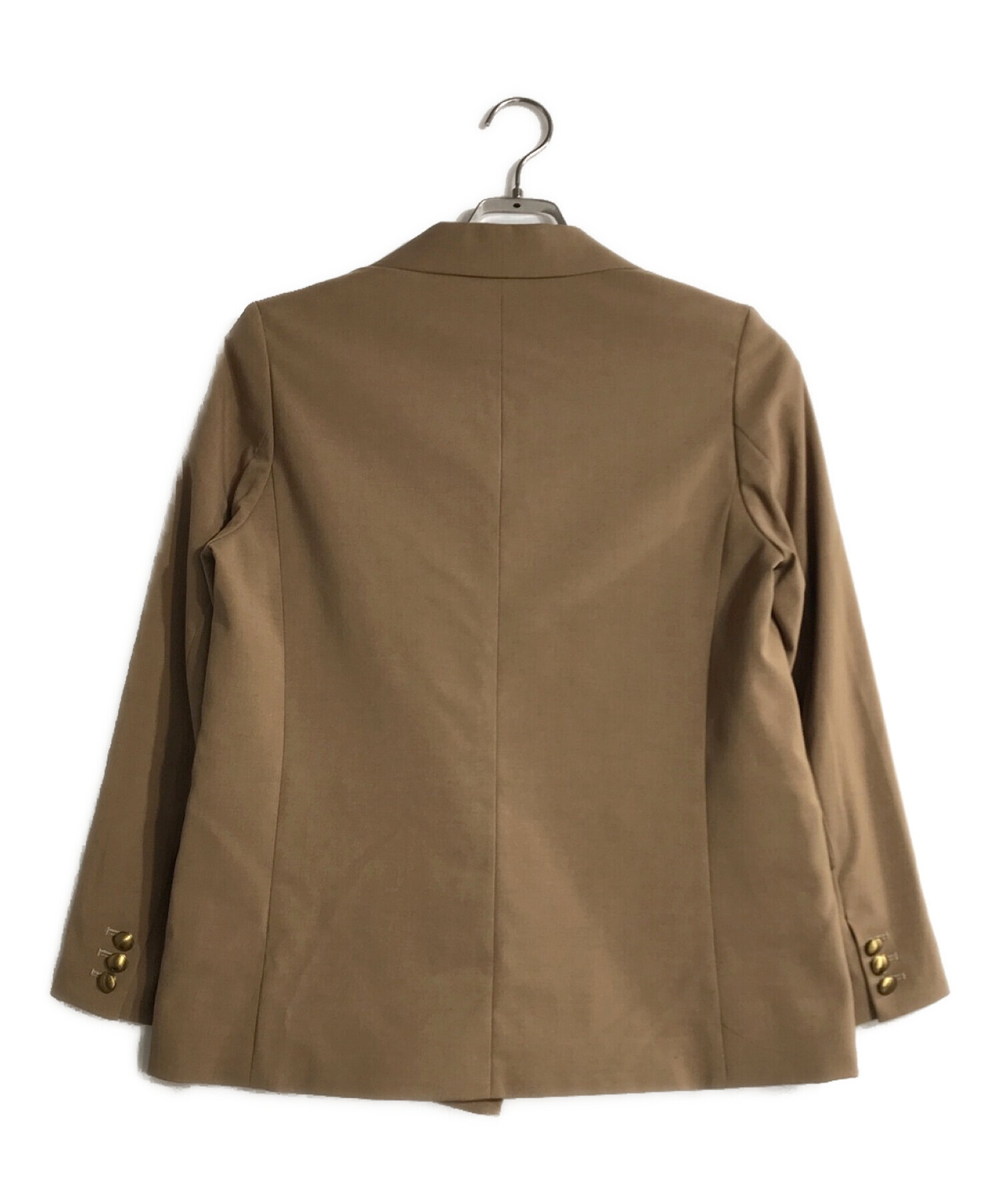 ミラオーエンブラウン ダブルブレスト テーラードジャケット金ボタン