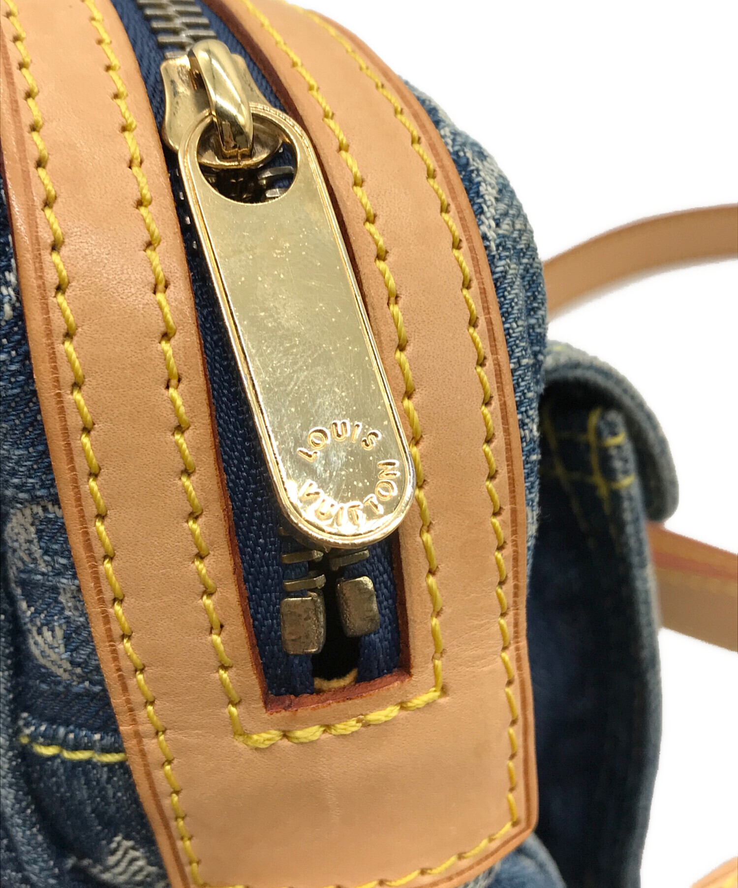 Louis Vuitton デニムショルダーバッグ 中古・古着通販】LOUIS VUITTON (ルイ ヴィトン) モノグラム