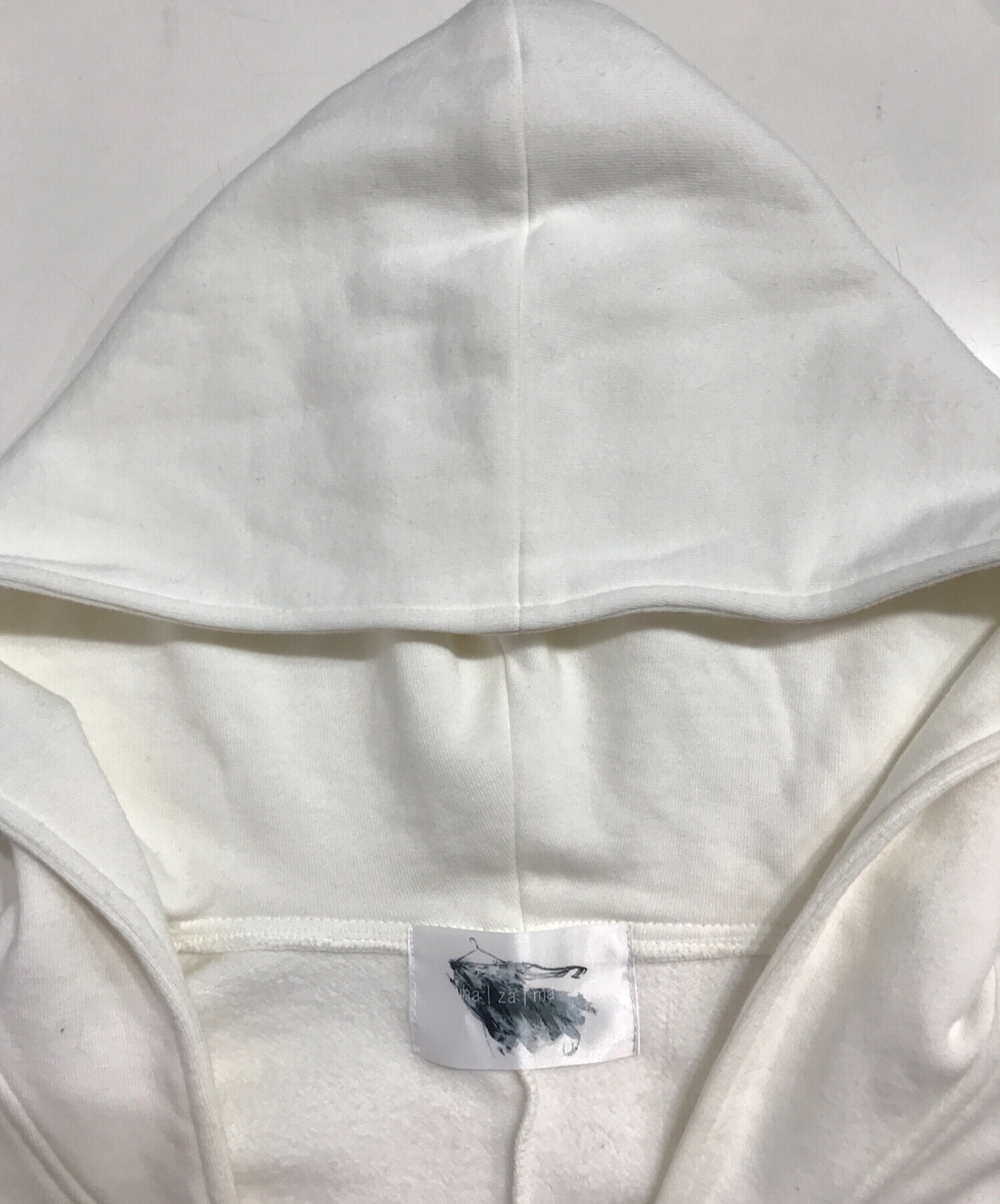 中古・古着通販】hazama (ハザマ) 巫女パーカー ホワイト×レッド