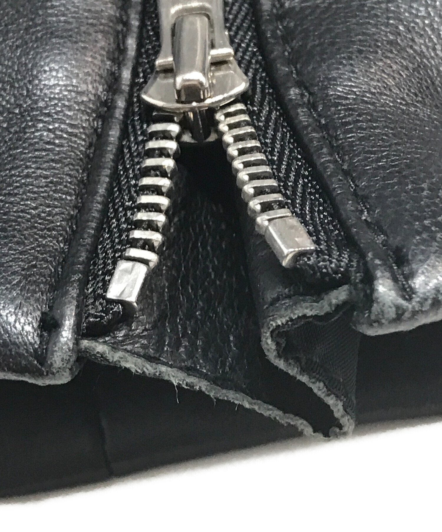 iCB シングル ライダース ジャケット　羊革 9 黒　スタンドカラー iCB シングル ライダース ジャケット スタンドカラー 羊革 サイズ9 黒