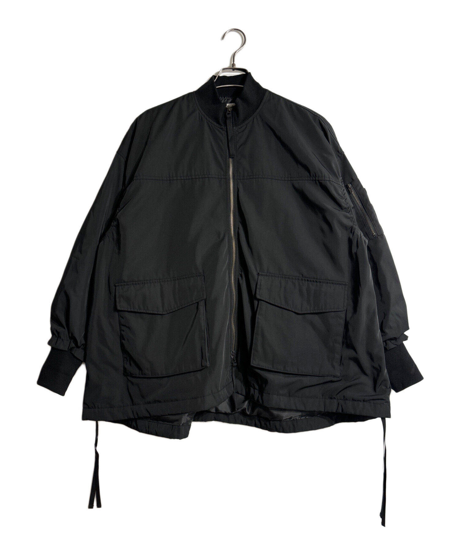 未使用品　BEARDSLEY フレアMA-1ブルゾン　ブラック フレアMA-1ブルゾン （ブルゾン）｜BEARDSLEY / ビアズリー