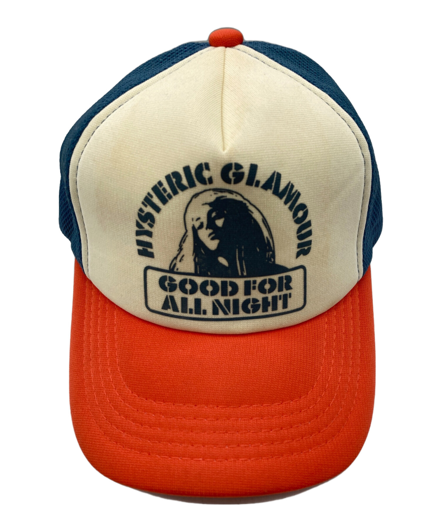 HYSTERIC GLAMOUR トラッカーキャップ レッド/ネイビー Hysteric Glamour トラッカーキャップ 赤/ネイビー