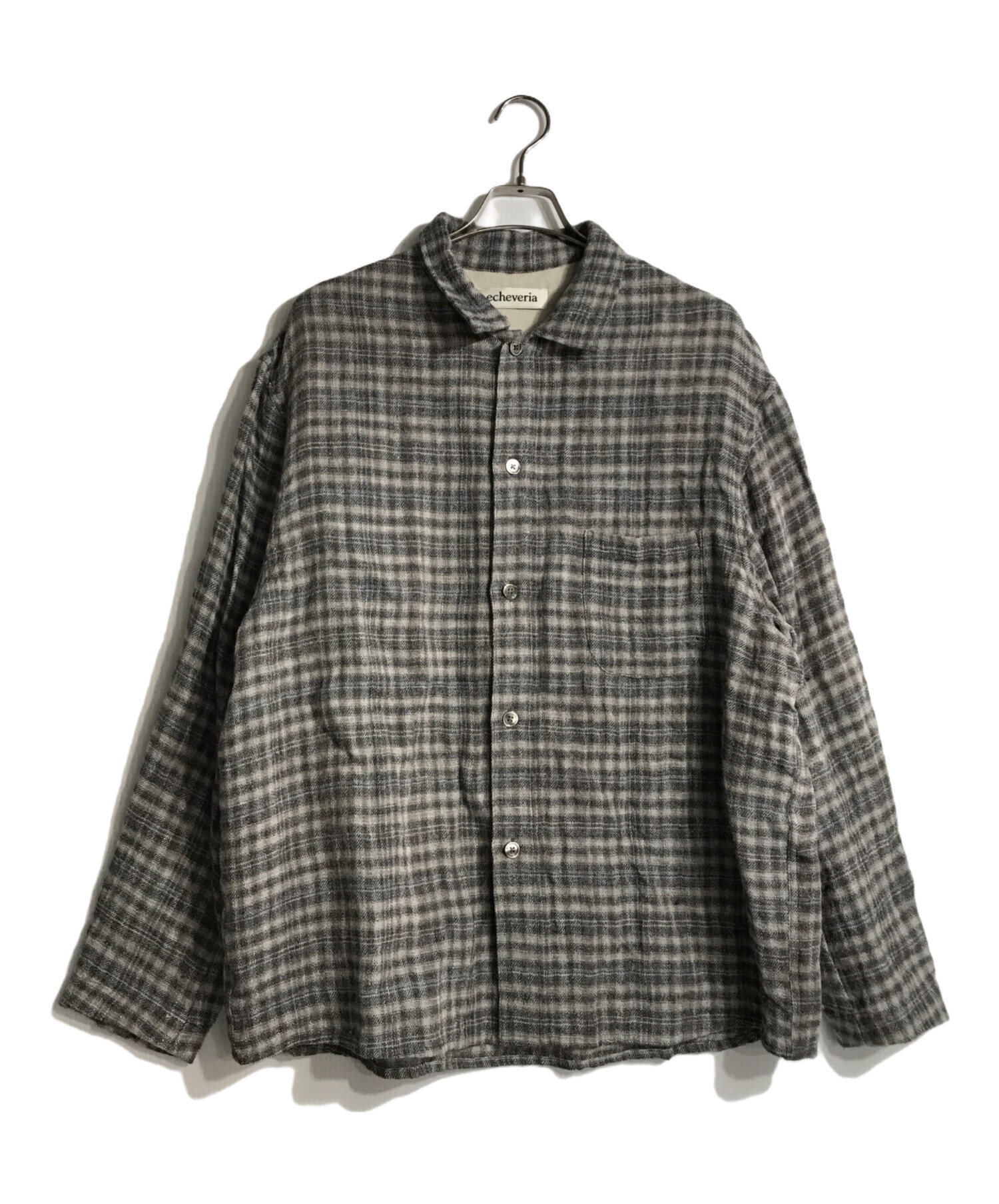echeveria 限定Back Gather Check Shirt OVY