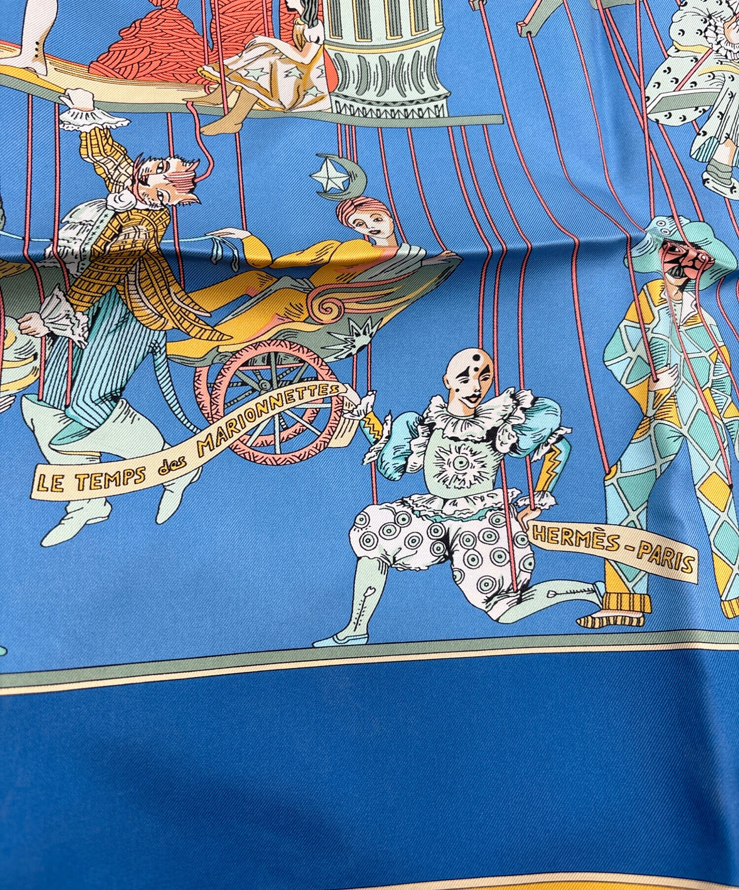 HERMES HERMES カレ90 スカーフ ブルー エルメス カレ90 トロピック 