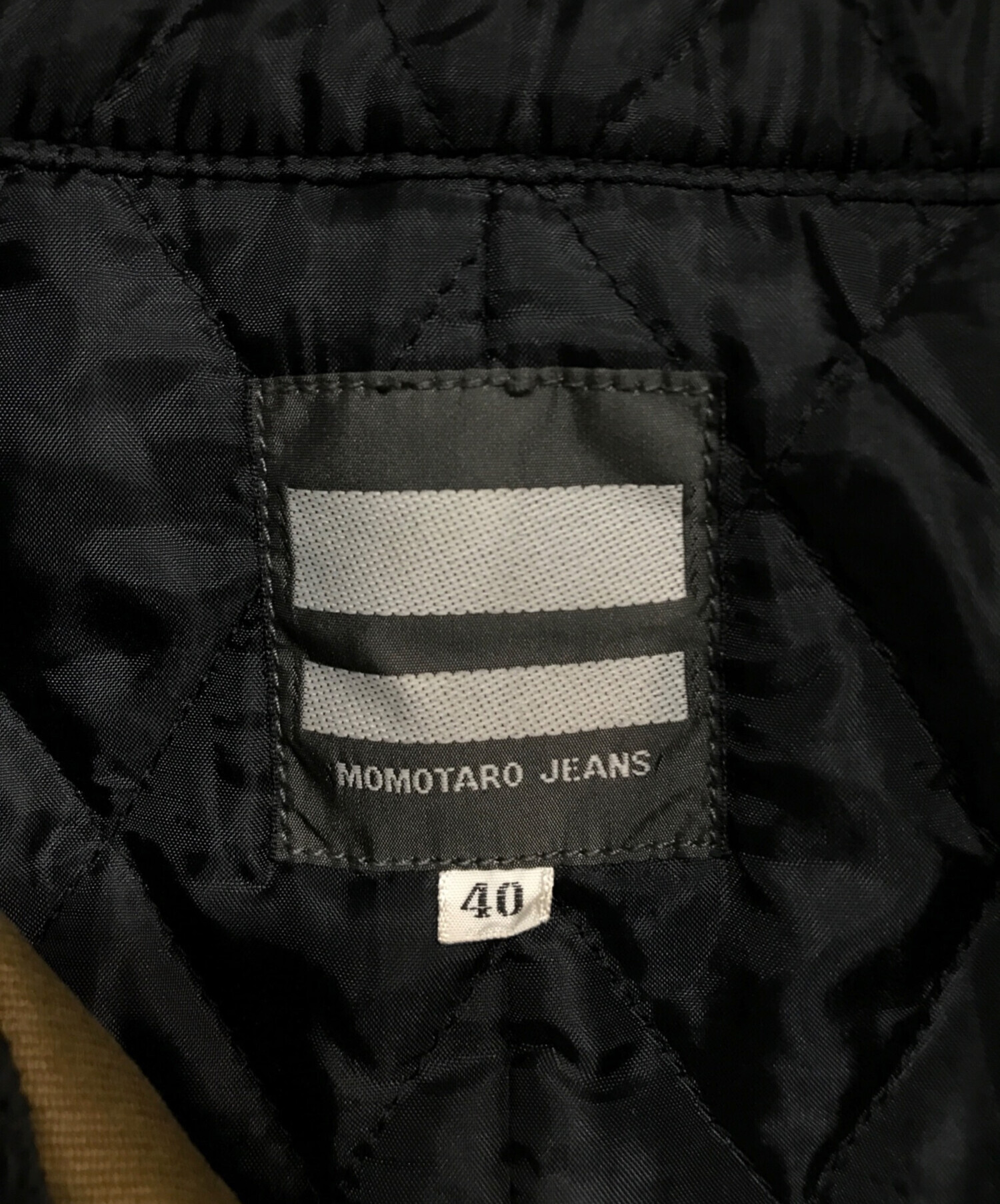 桃太郎ジーンズ ミリタリー中綿キルティング カバーオール オリーブ 36