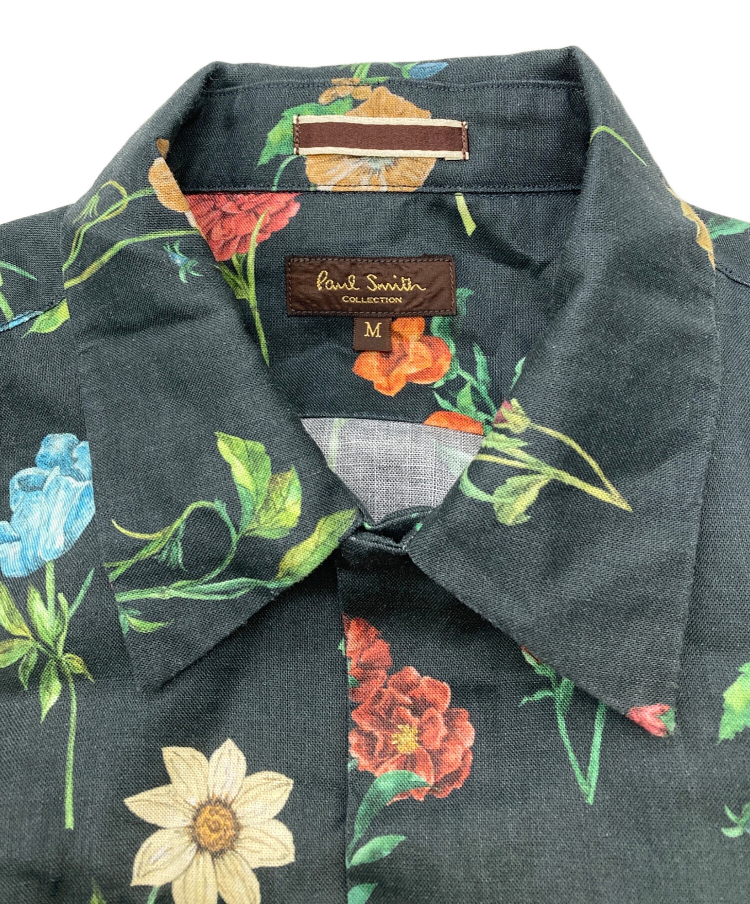 中古・古着通販】Paul Smith (ポールスミス) 花柄リネンオープンカラー