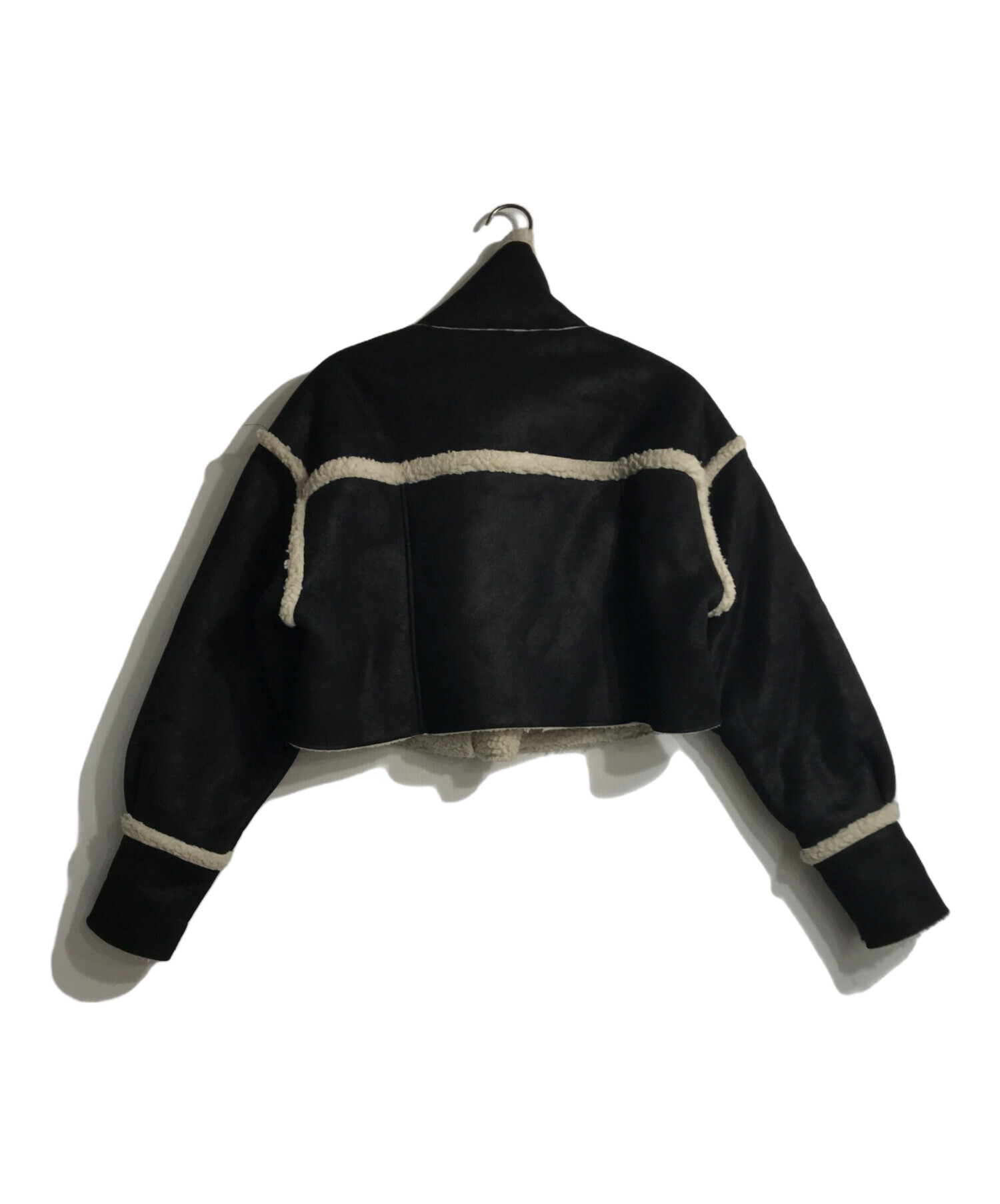中古・古着通販】EVRIS (エヴリス) ショートボアブルゾン ブラック 