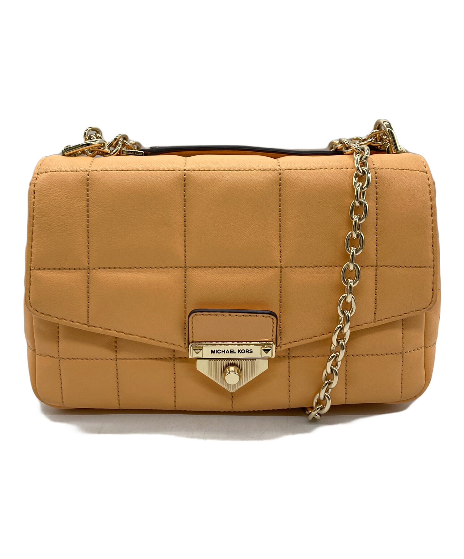 クリアランス買蔵 MICHAEL KORS ベージュ ショルダーバッグ 茶 白 