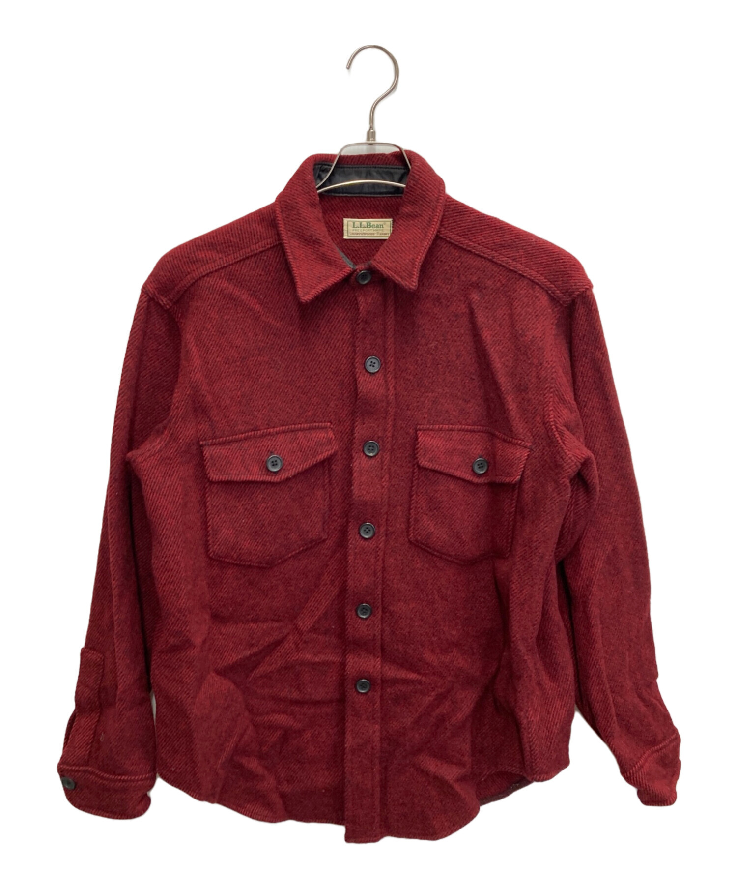 中古・古着通販】L.L.Bean (エルエルビーン) 80's ウールシャツ レッド