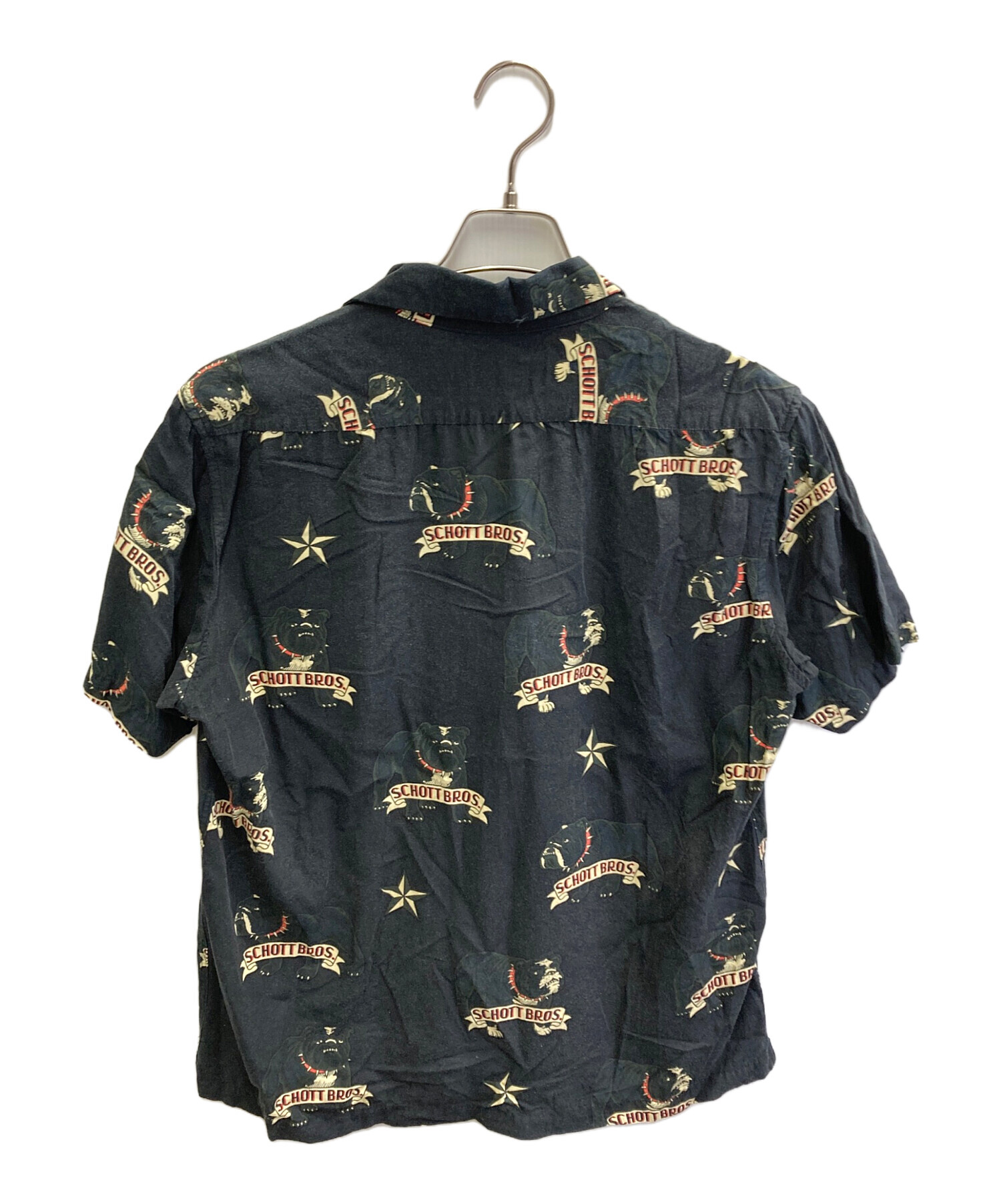 中古・古着通販】Schott (ショット) ブルドック柄アロハシャツ 