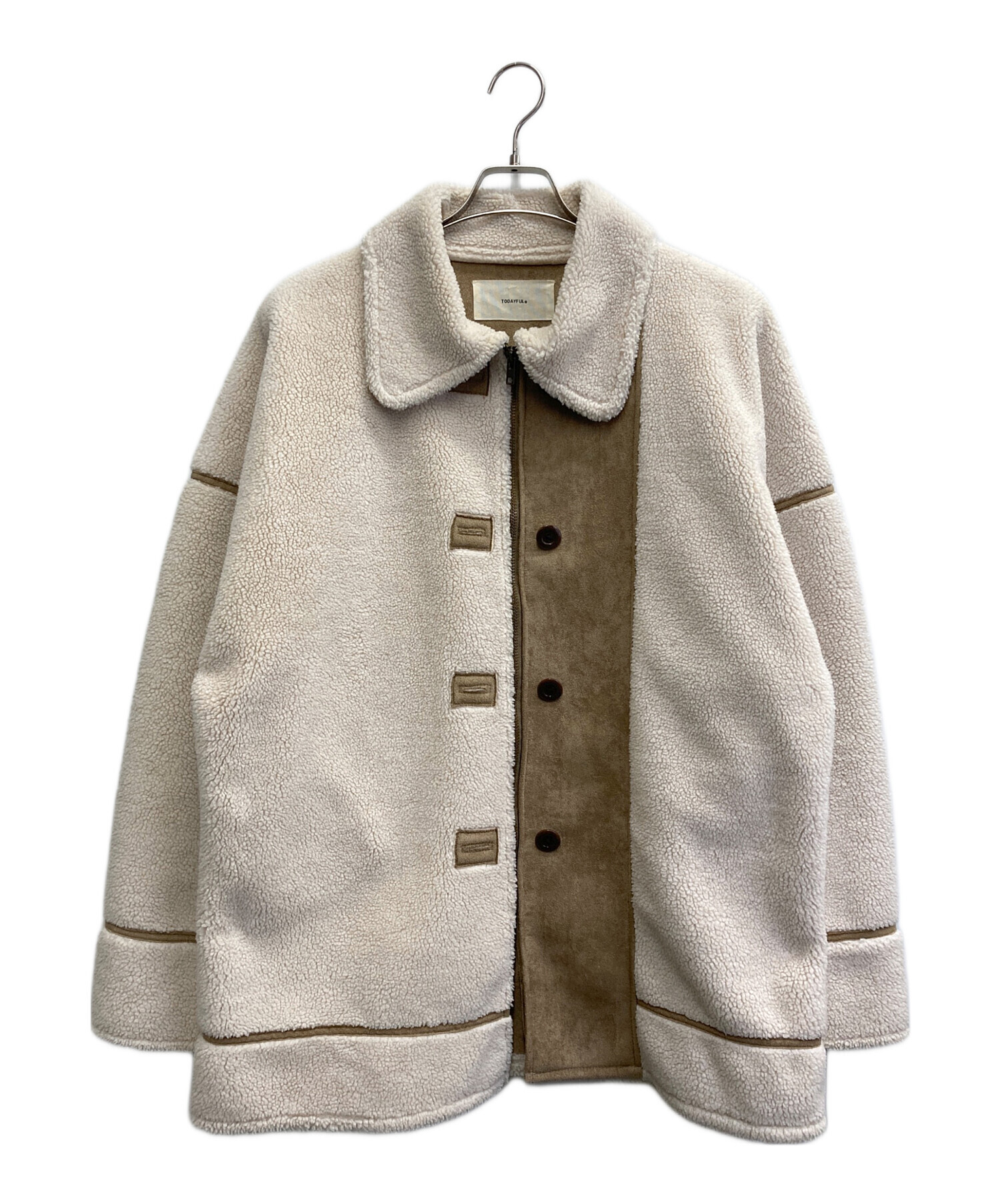 中古・古着通販】TODAYFUL (トゥデイフル) Bonding Boa Coat ベージュ 