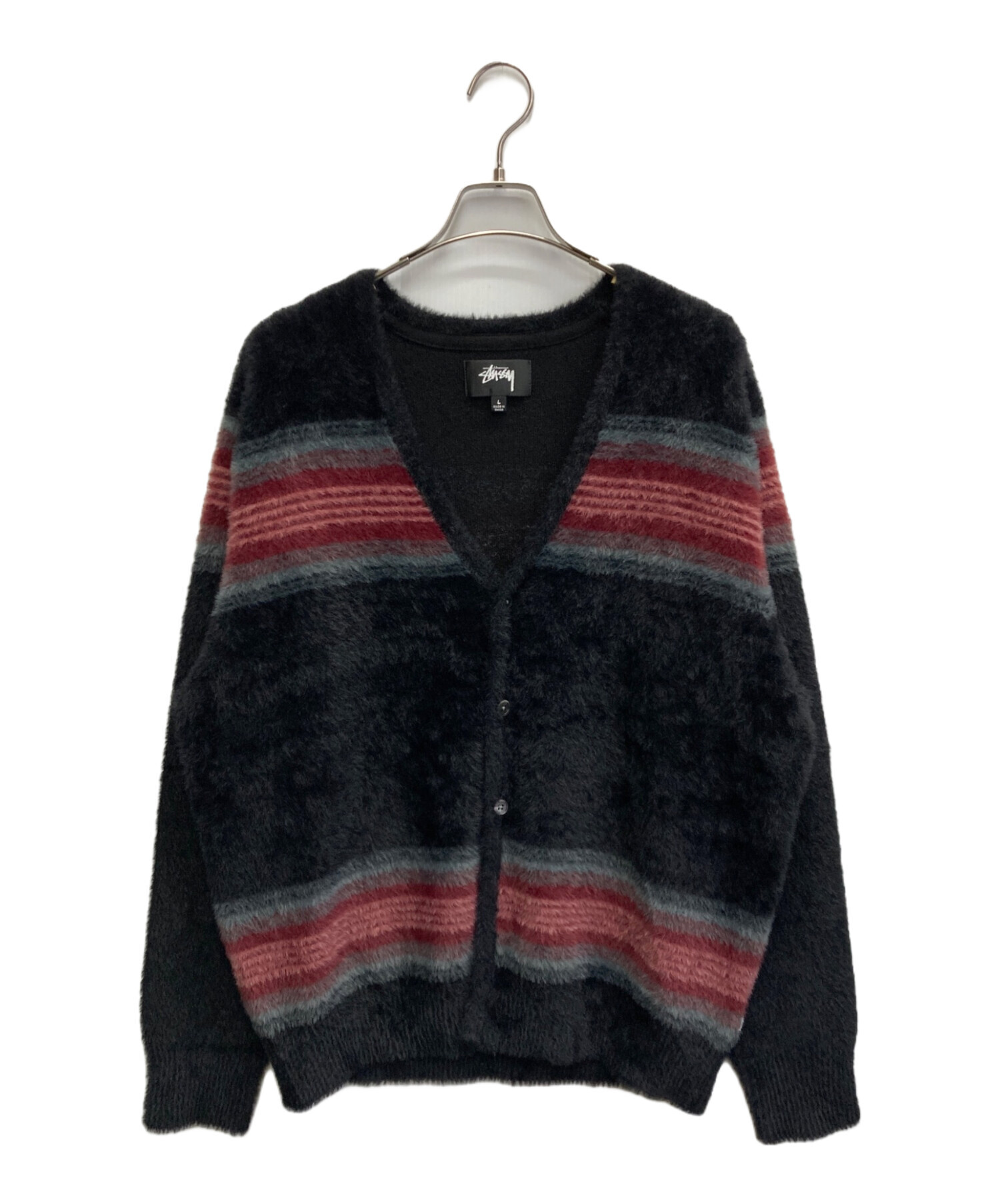 【美品希少】ストゥーシー　シャギーカーディガン 中古・古着通販】stussy (ステューシー) シャギーニットカーディガン