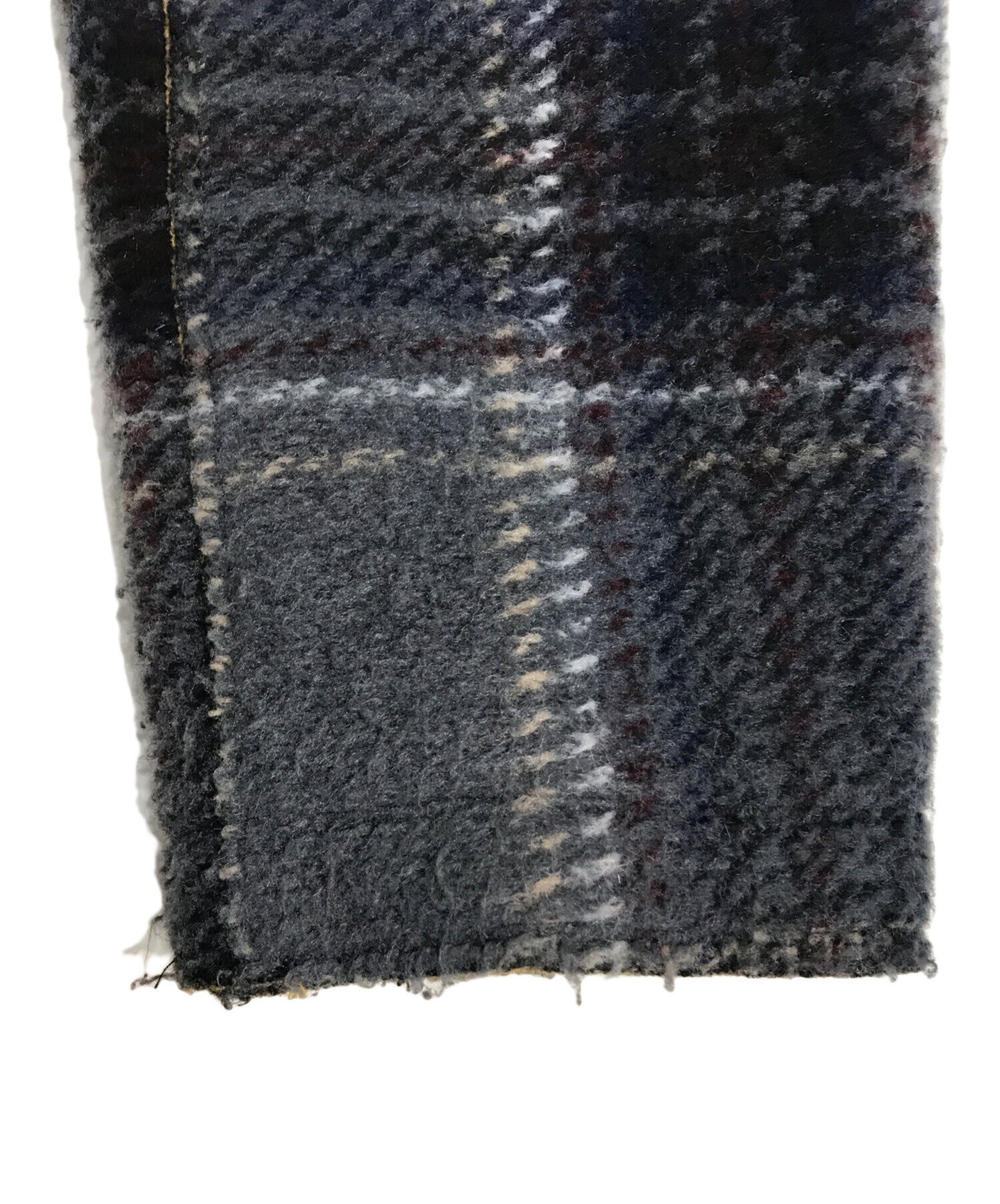 【イタリア製】BOB ボブ チェスターコート ネイビー チェック 50 イタリア製】BOB ボブ チェスターコート ネイビー チェック 50