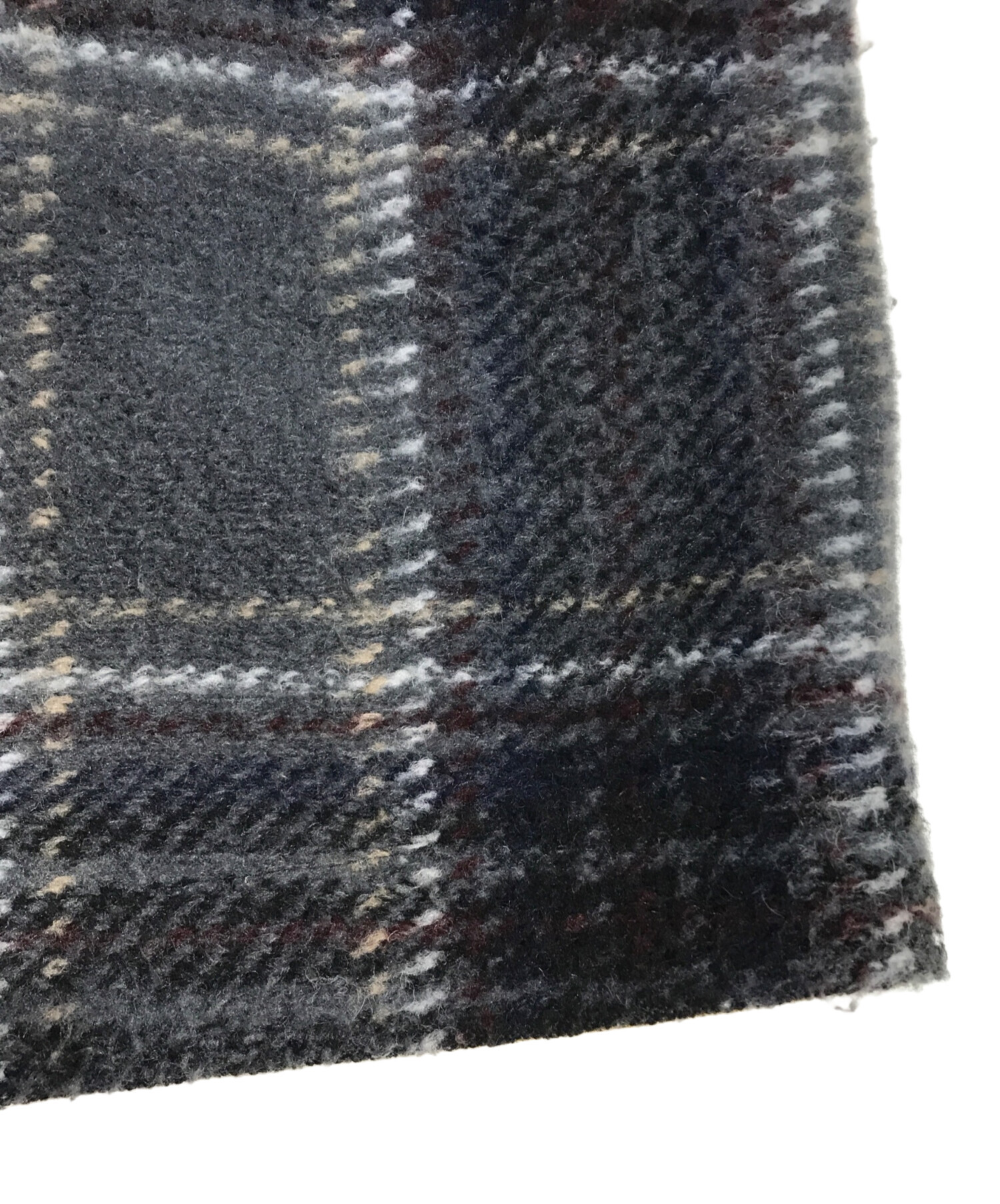 中古・古着通販】Bob (ボブ) ウールチェックチェスターコート グレー