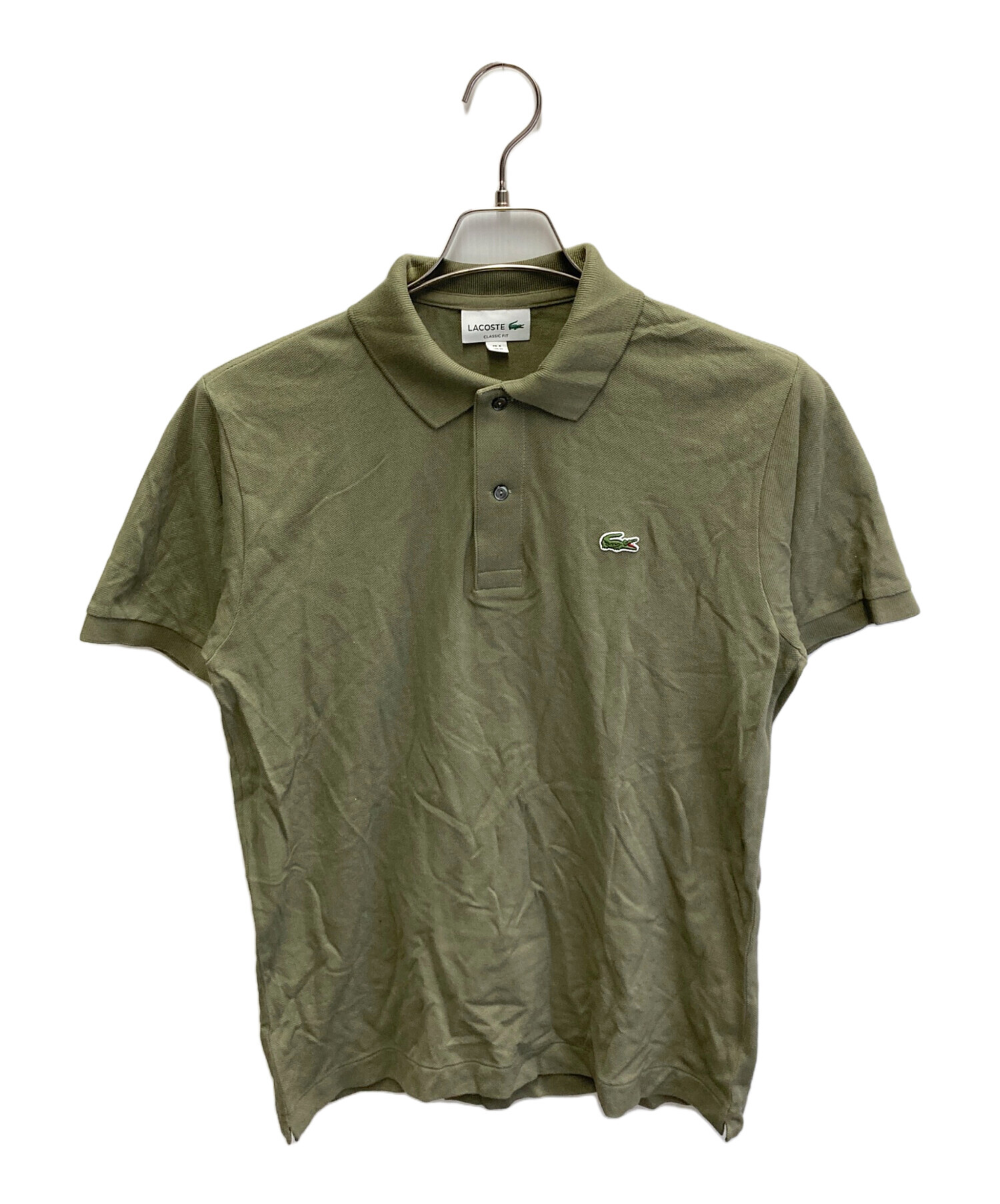 中古・古着通販】LACOSTE (ラコステ) ポロシャツ カーキ サイズ:L 
