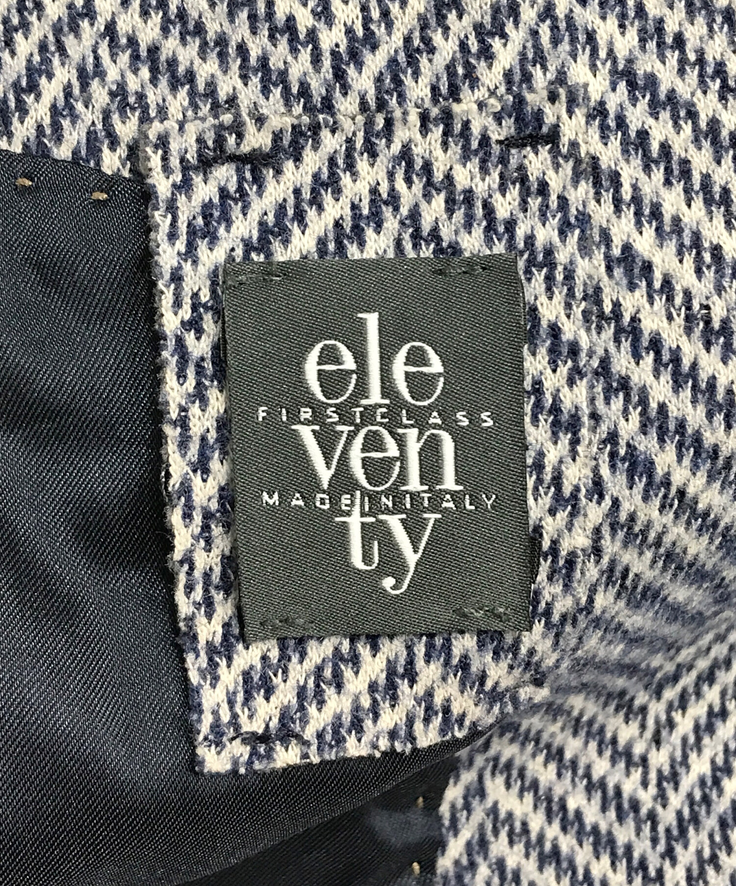 中古・古着通販】eleventy (イレブンティ) ウールチェック2Bテーラード 
