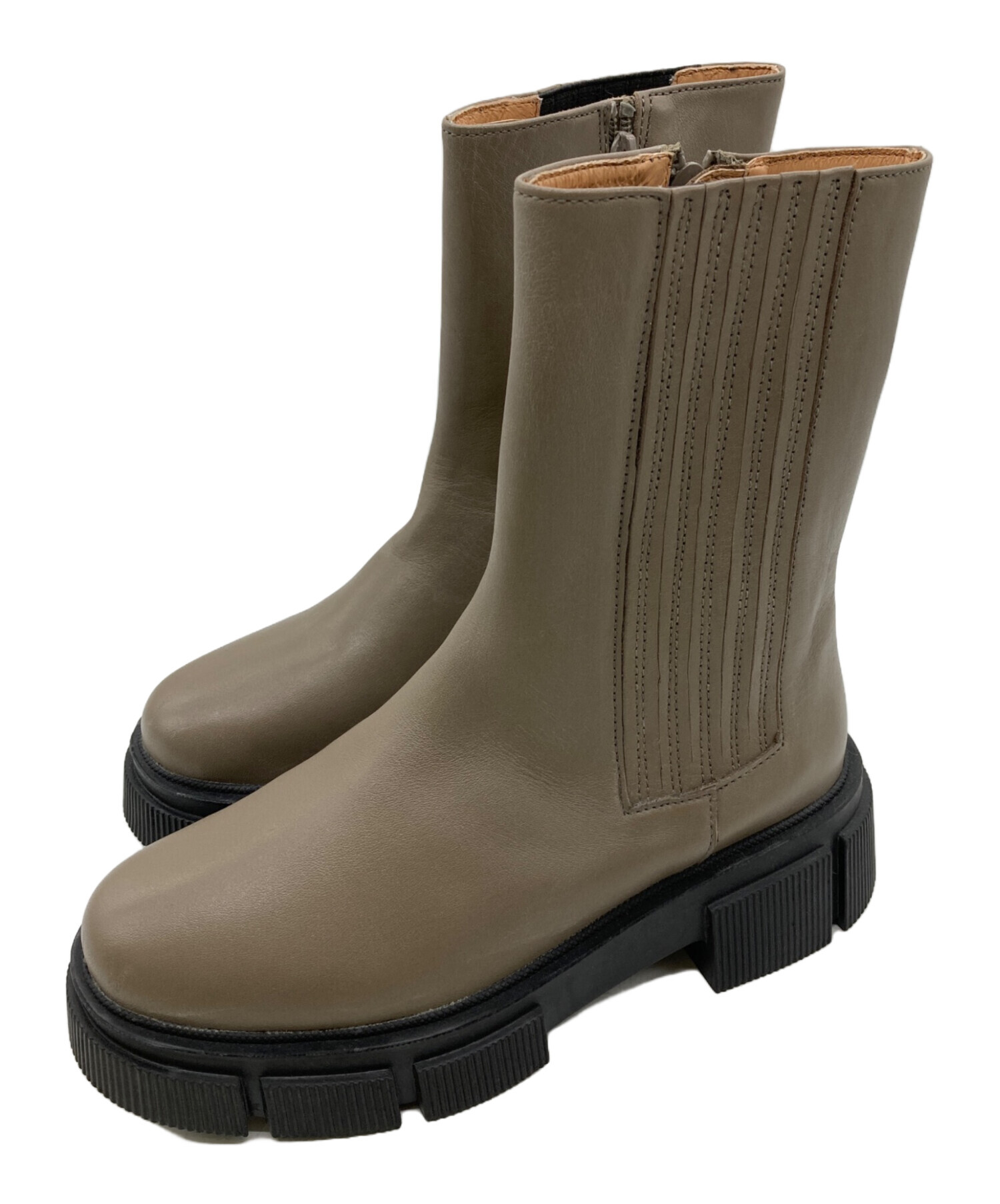 中古・古着通販】atelier brugge (アトリエ ブルージュ) レザータンク