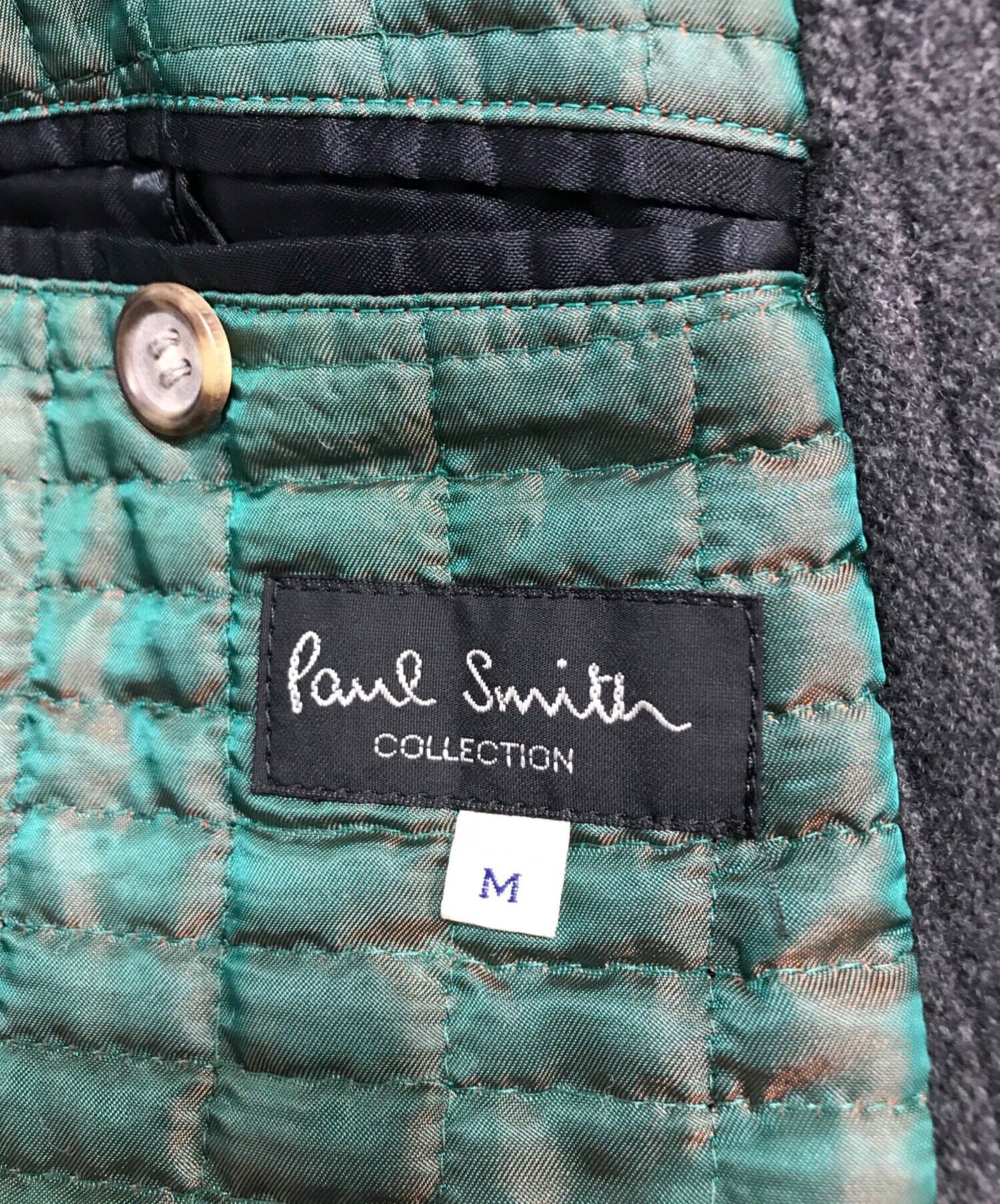 ポールスミス コレクション　チェスターコート　ツイード　 裏地キルティング　M 中古・古着通販】Paul Smith COLLECTION (ポールスミス