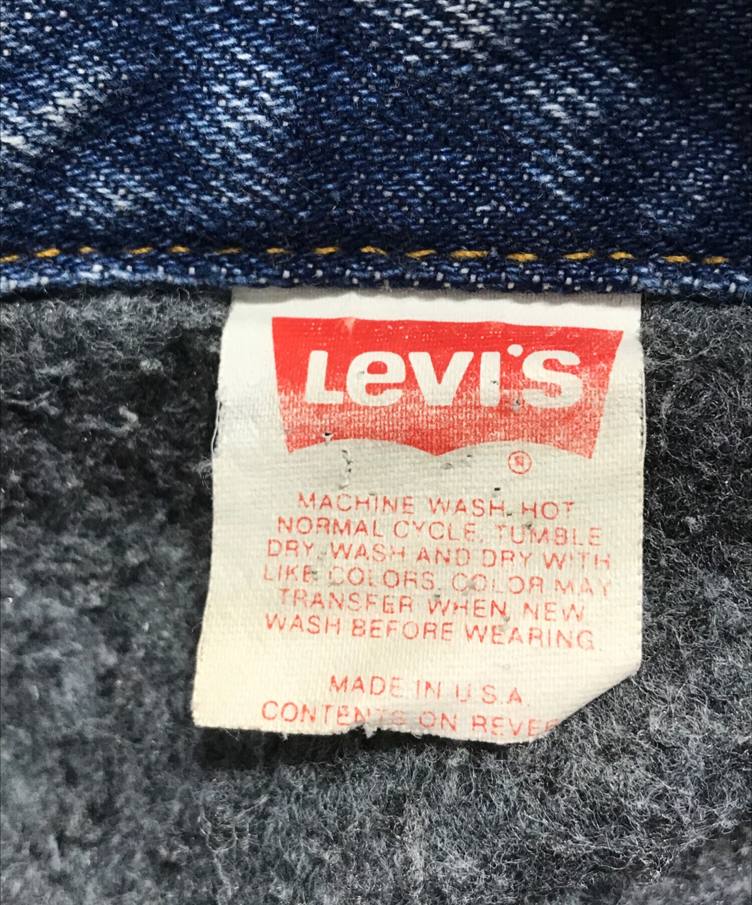 中古・古着通販】LEVI'S (リーバイス) 70506 裏地ブランケット付デニム