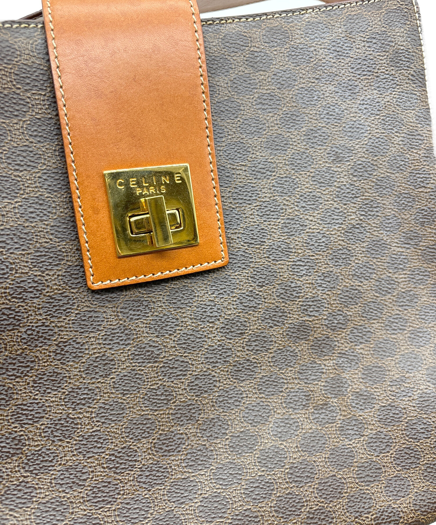 中古・古着通販】CELINE (セリーヌ) マカダムトリオンフトートバッグ 