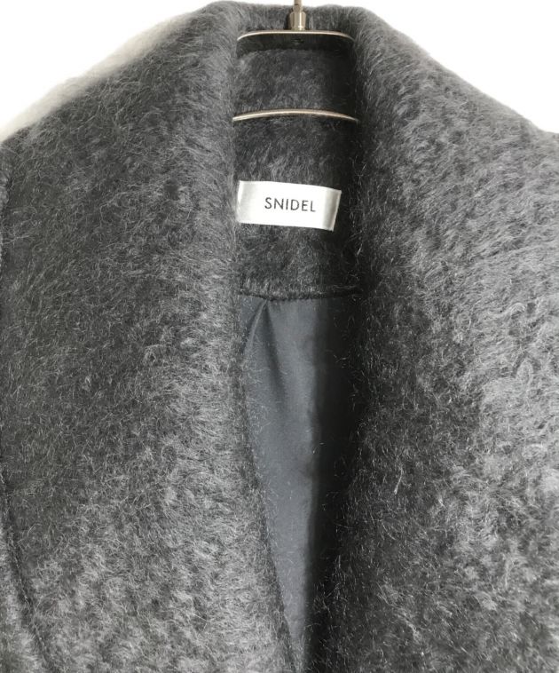 中古・古着通販】Snidel (スナイデル) シャギーロングコート グレー