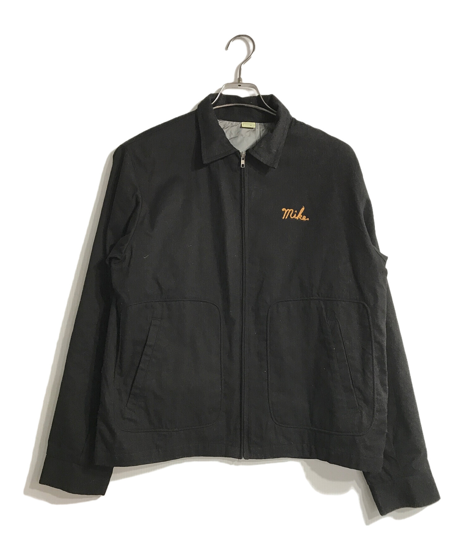 【未使用・タグ付】ジップブルゾン/ブラック 中古・古着通販】road runner shop (ロードランナーショップ) 刺繍